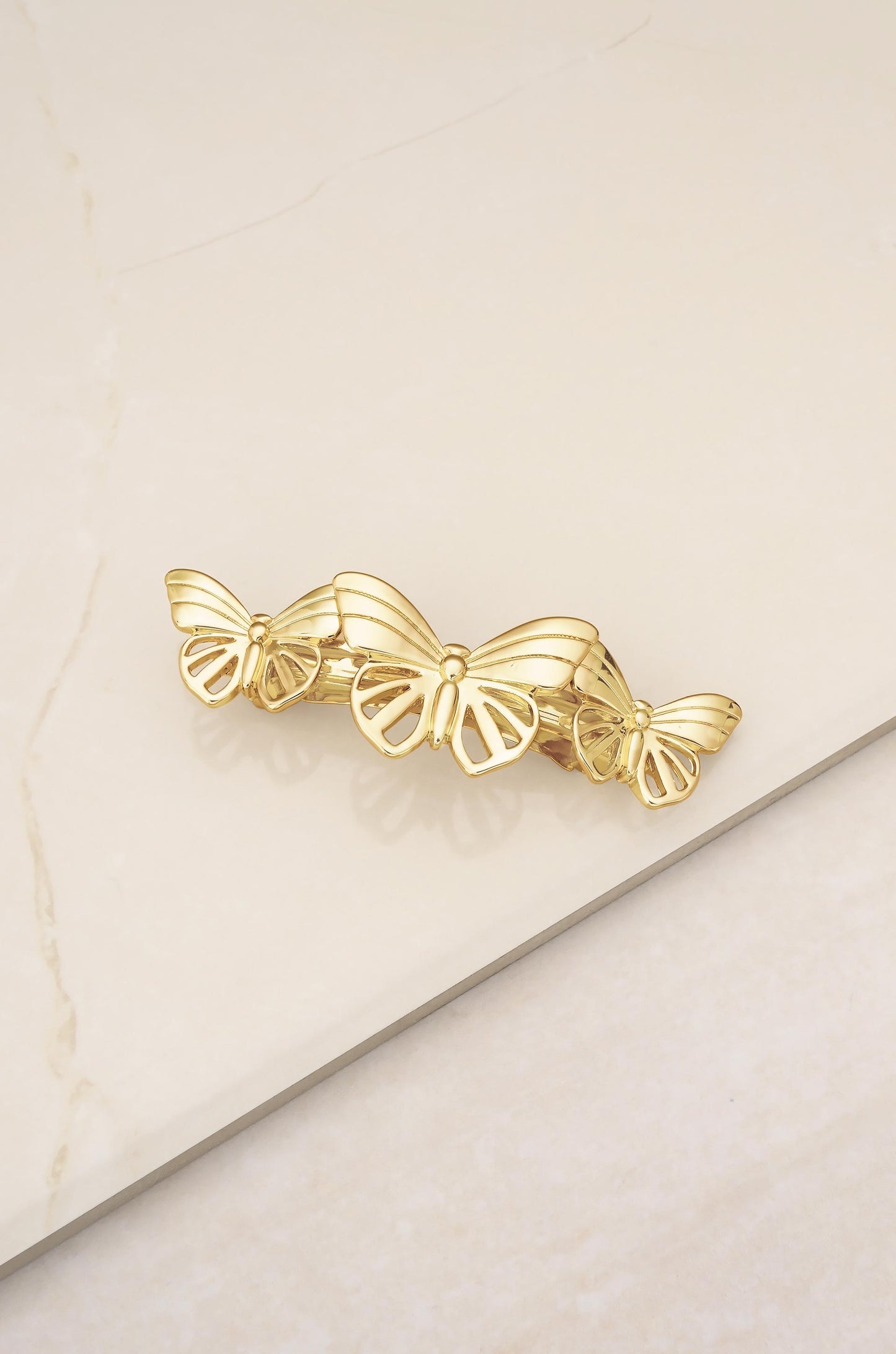 Butterfly Darling Barrette on slate