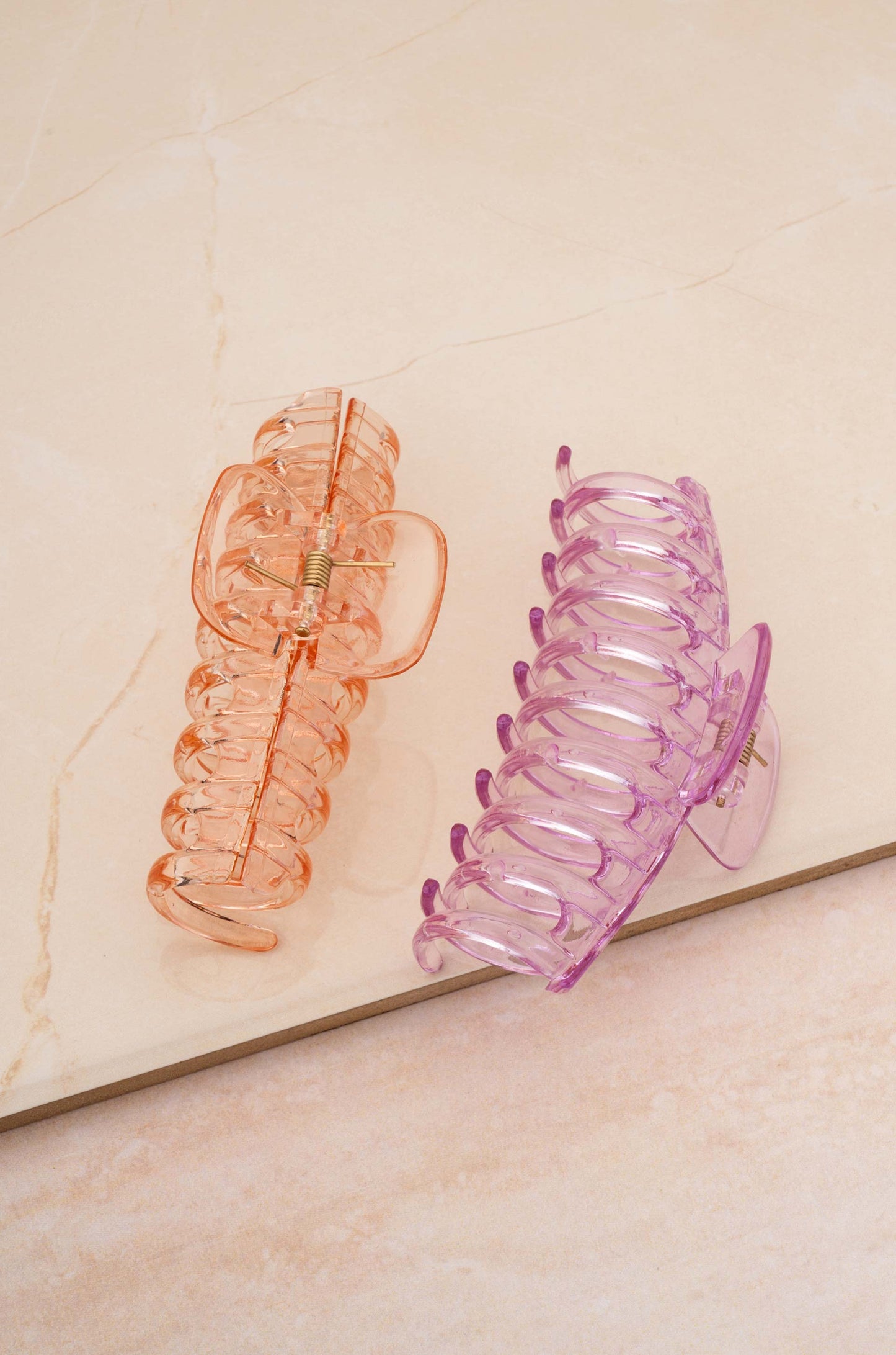 Clear Minds Hair Claw Set on slate