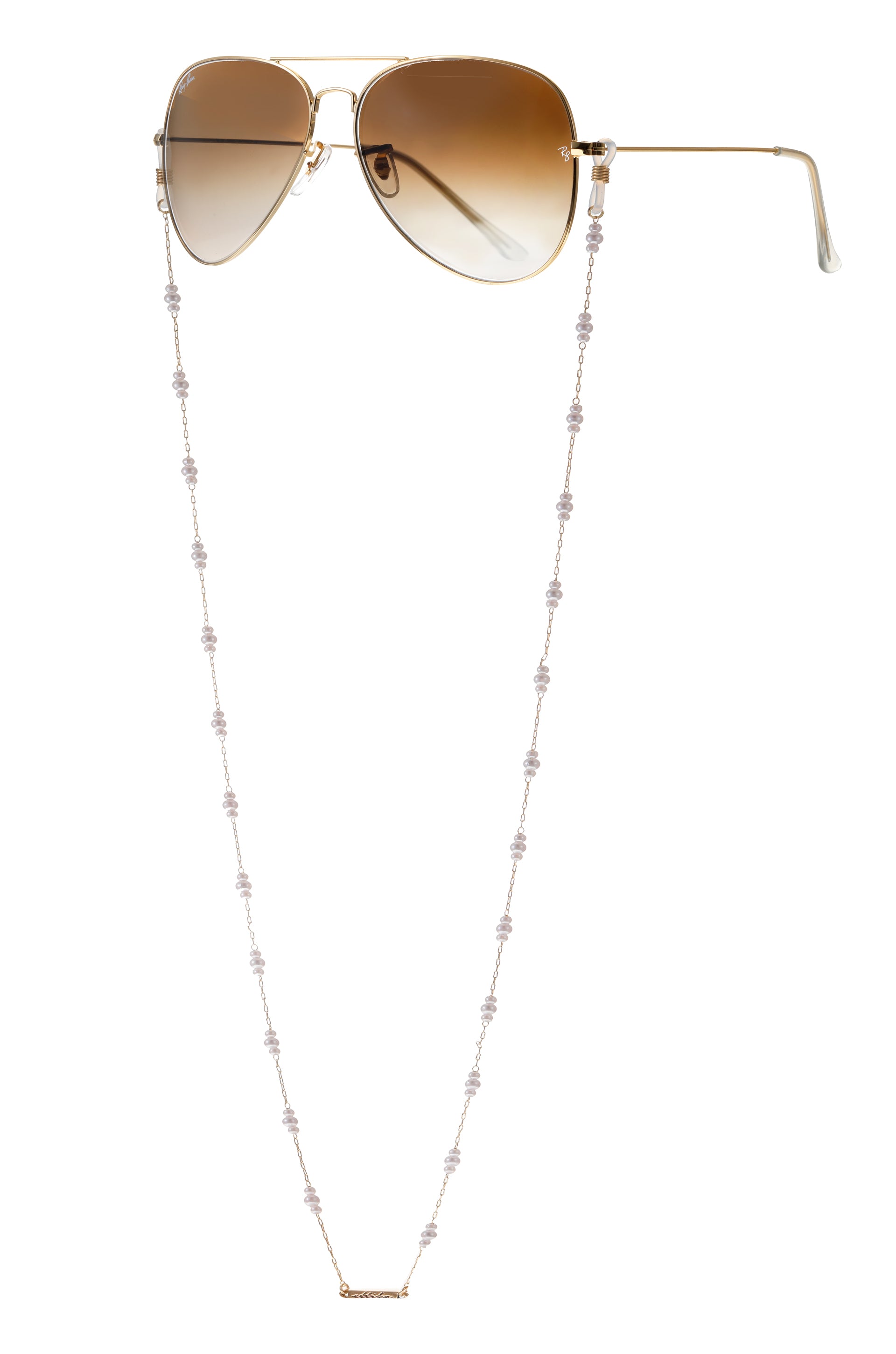Glasses sales pearl chain
