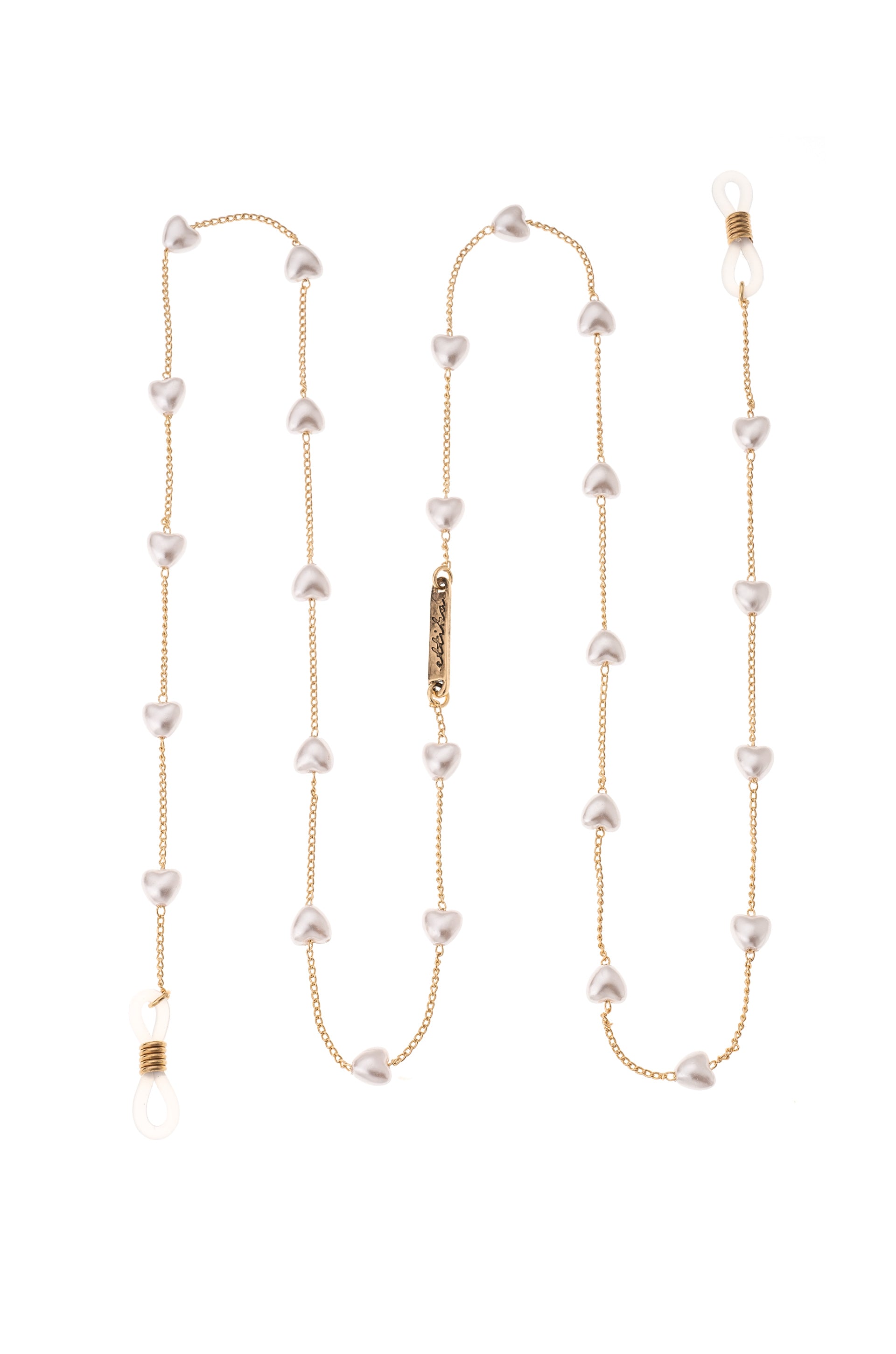 Pearl Lovers Glasses Chain on white