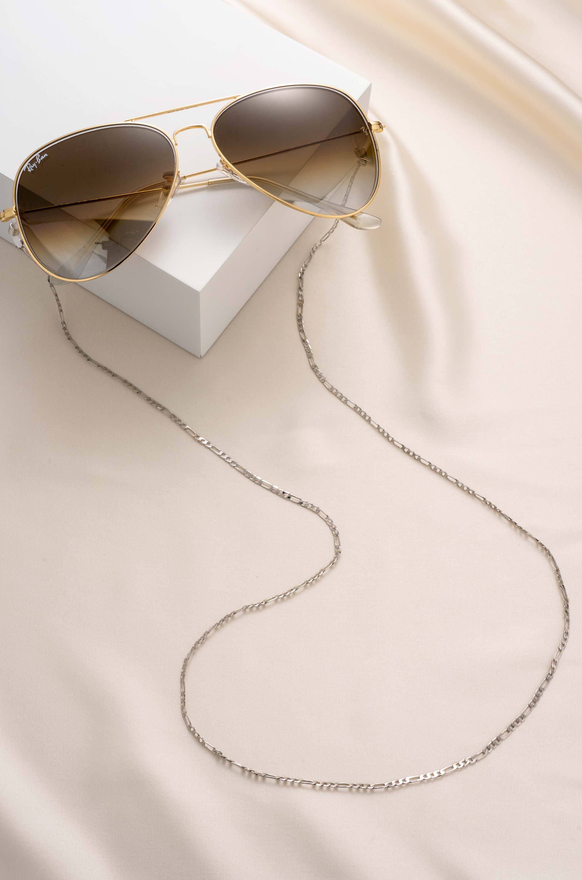 Everyday Eyeglass Chain Rhodium Plated 2