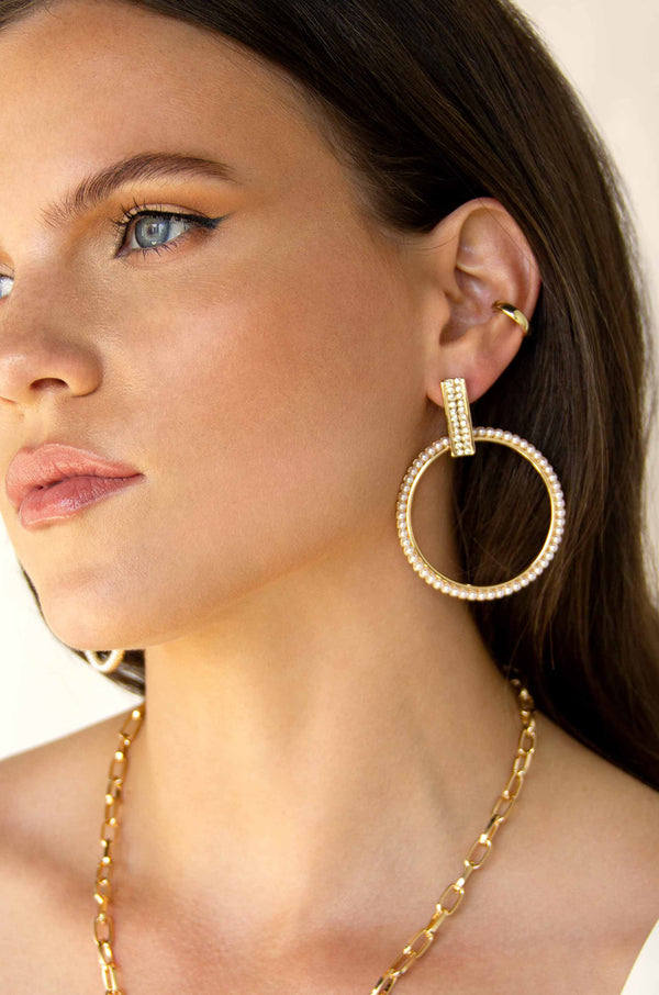 Classic Crystal Round Earrings Second