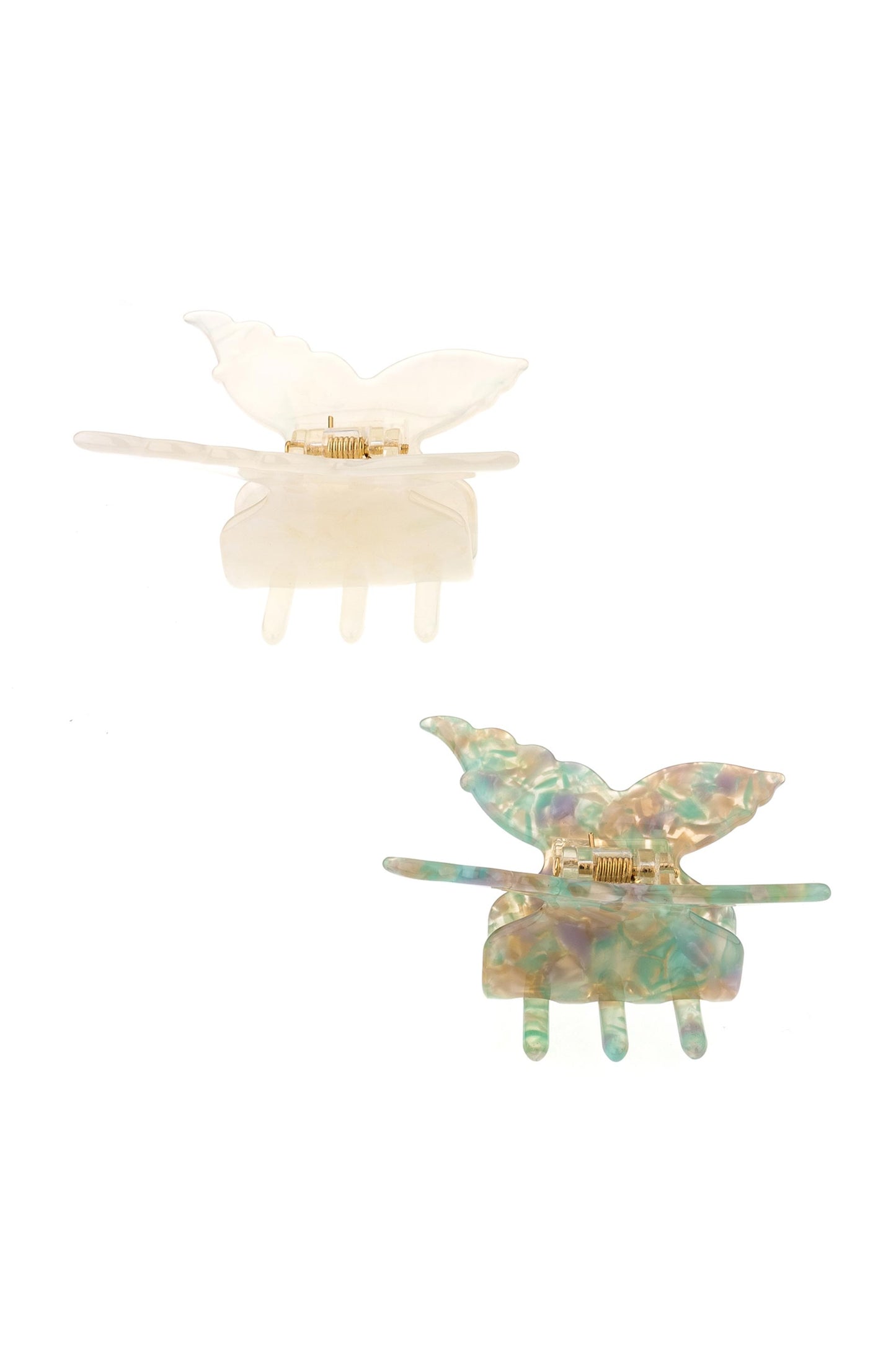 Butterfly Daydream Hair Claw Set on white side view 2
