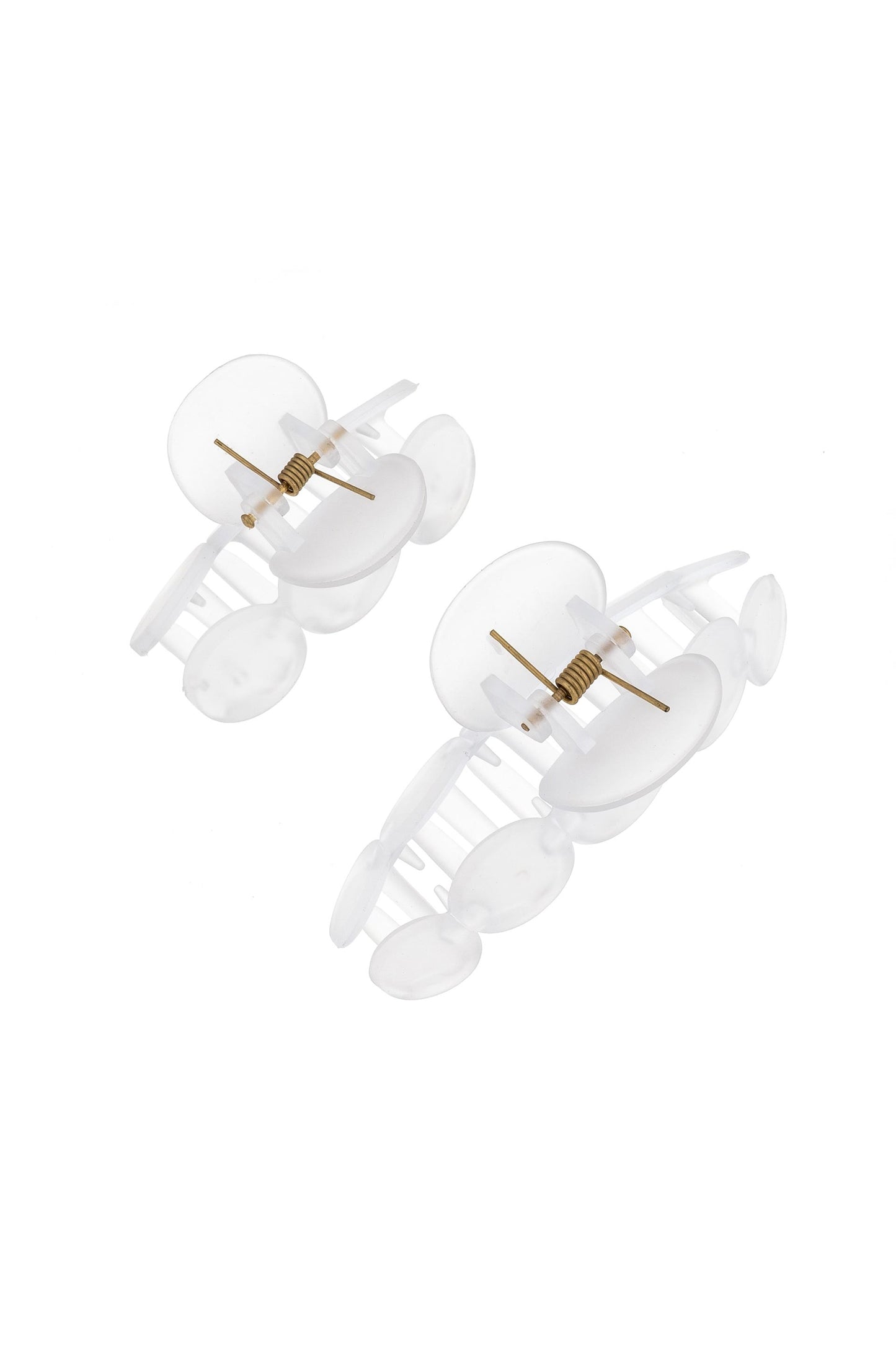 Two Sized Opaque Hair Claw Set on white top
