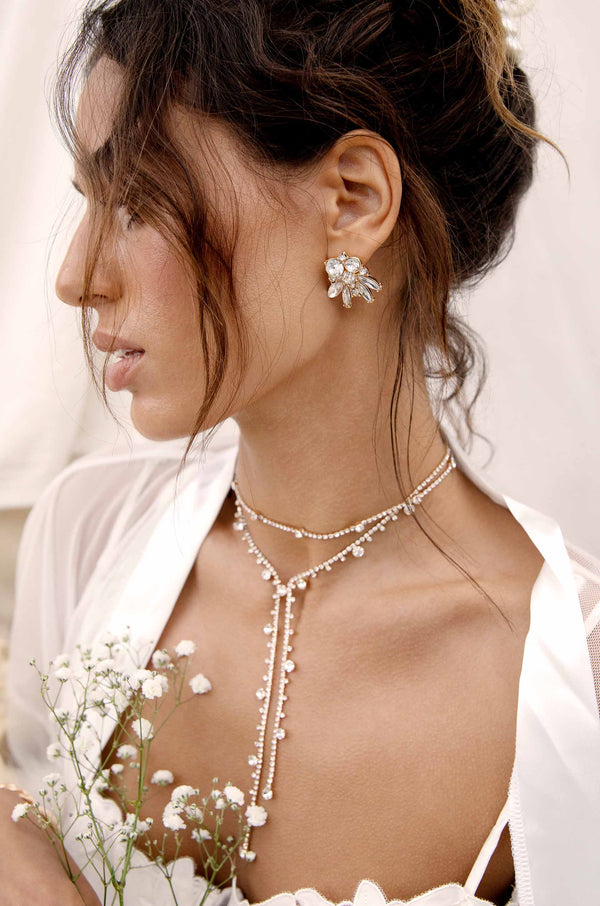 Delicate Crystal Lariat Second