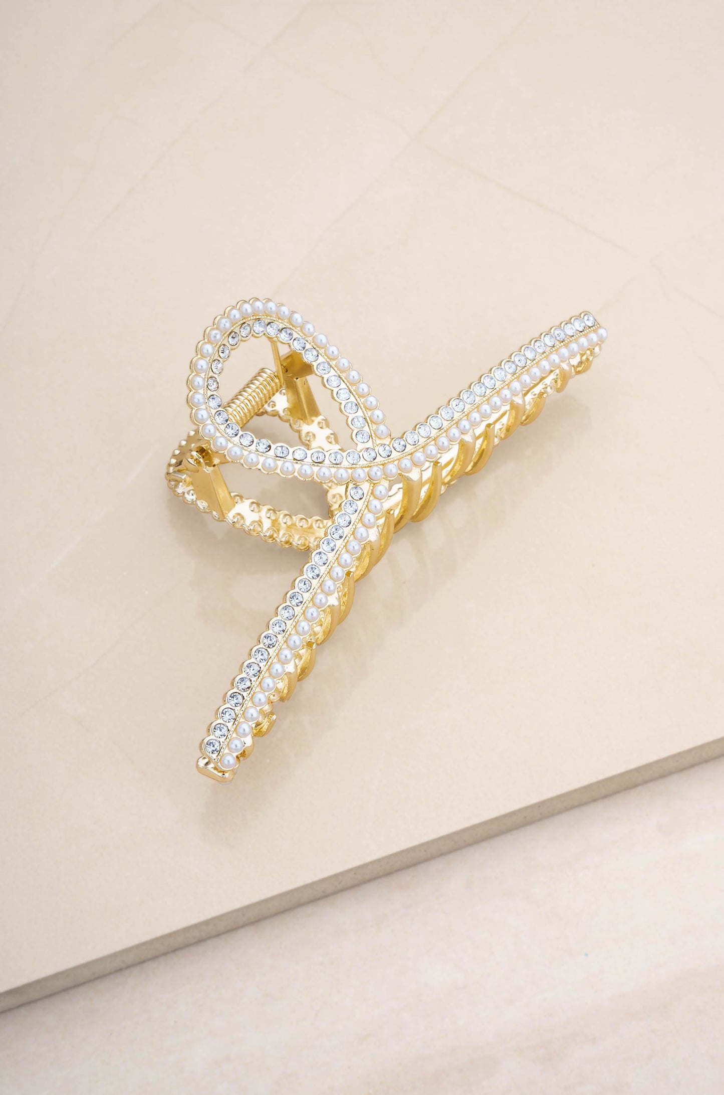 Shine On Crystal Hair Claw on slate