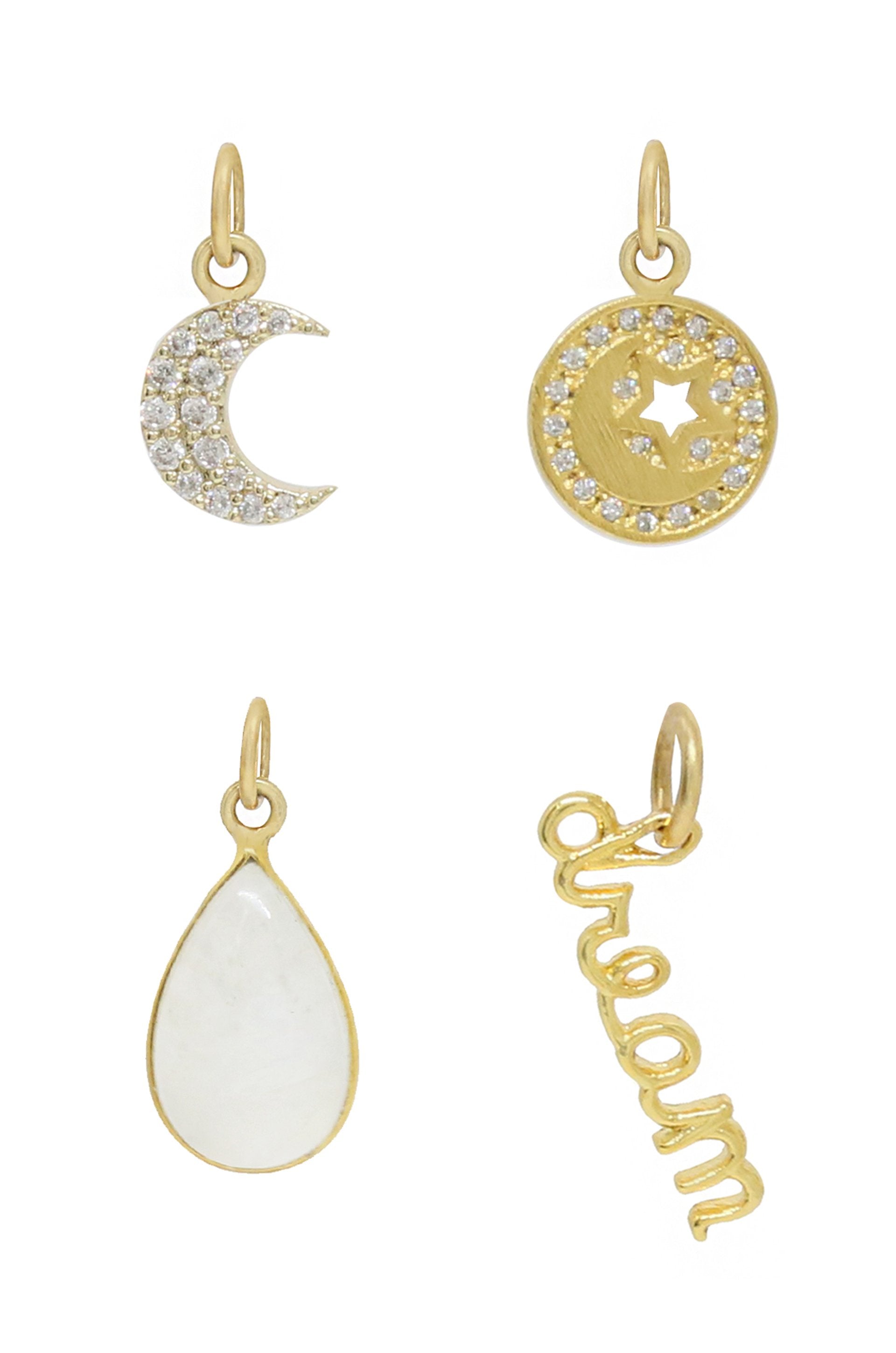 Dream Baby Dream Interchangeable Charm Necklace on white background