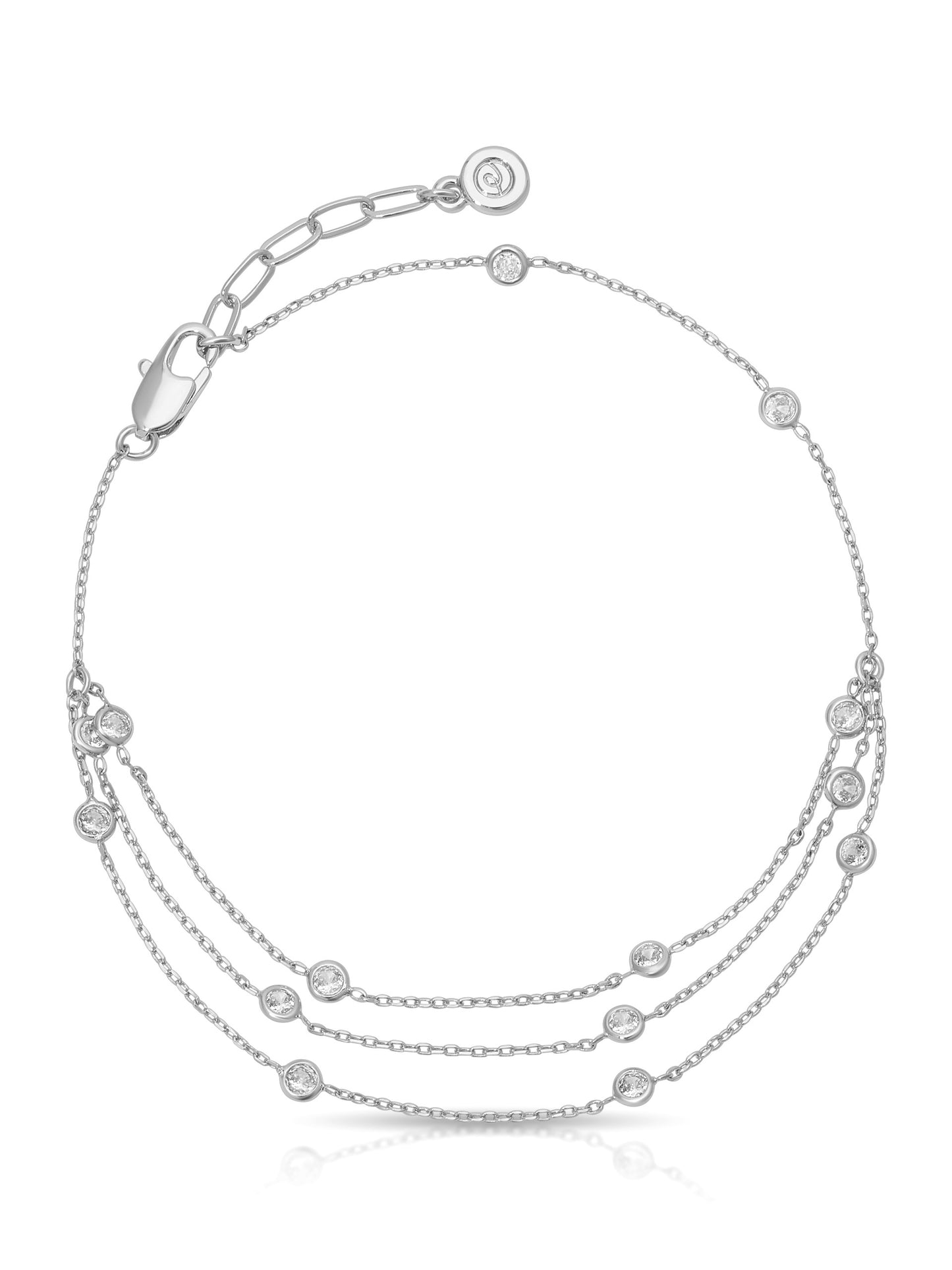 Clear Crystal with Silver Plating