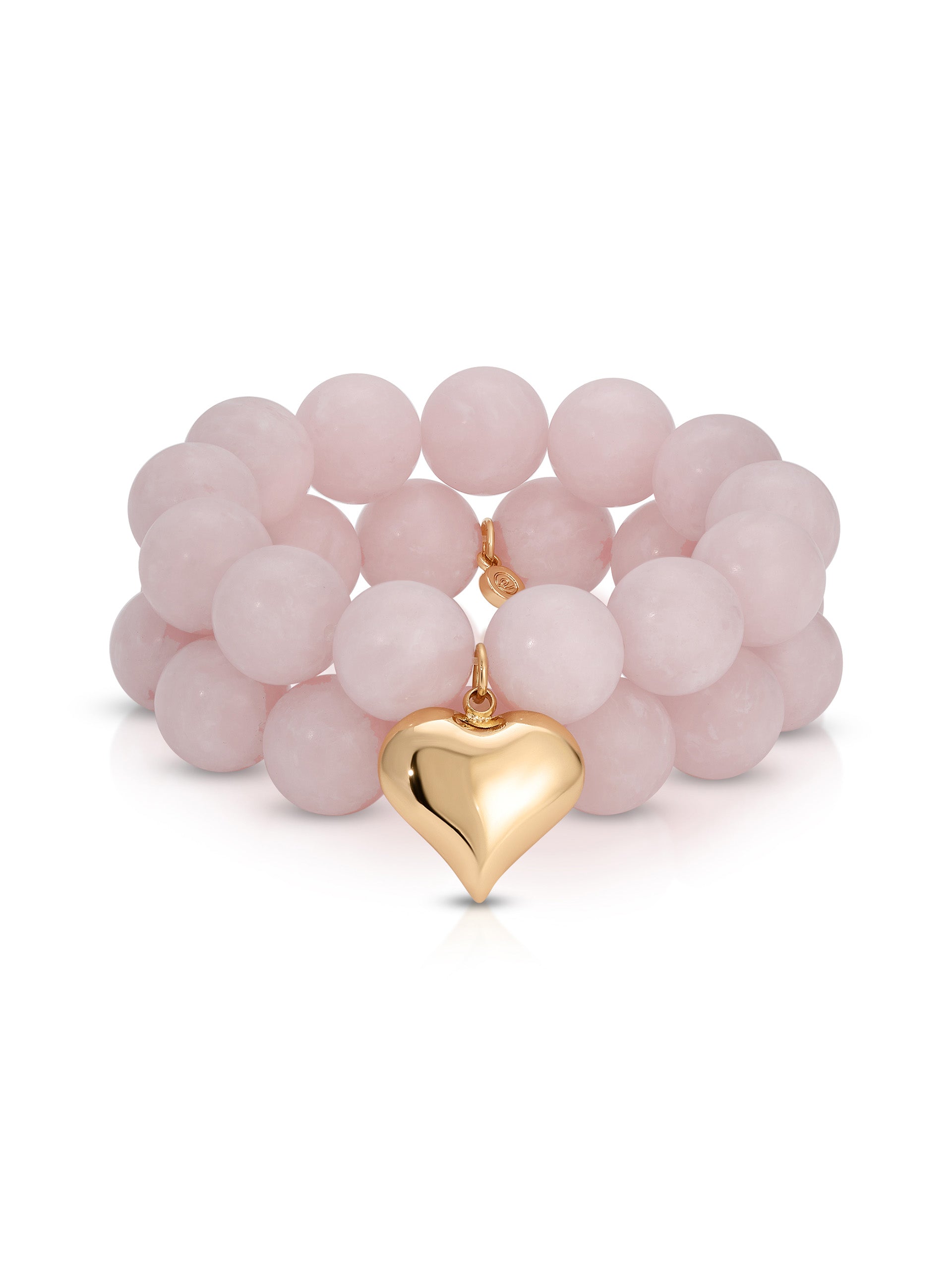 Luck and Love Rose Quartz Bracelet Set