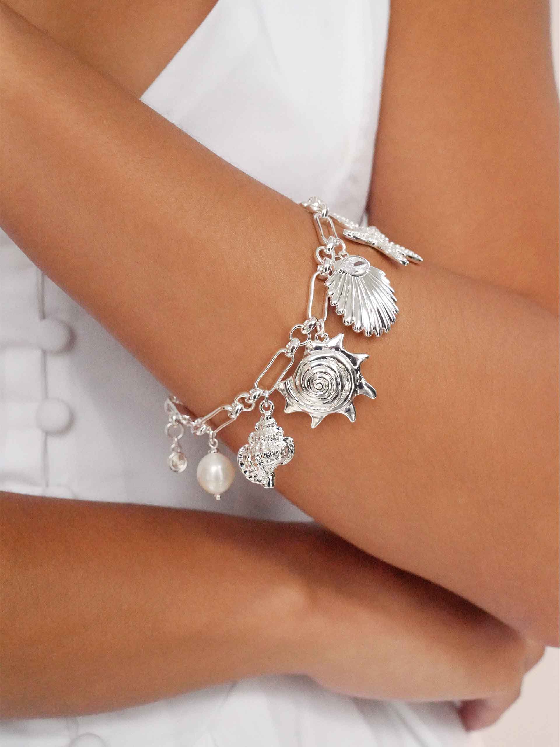 Oceanic Dreams Charm Bracelet on model 2