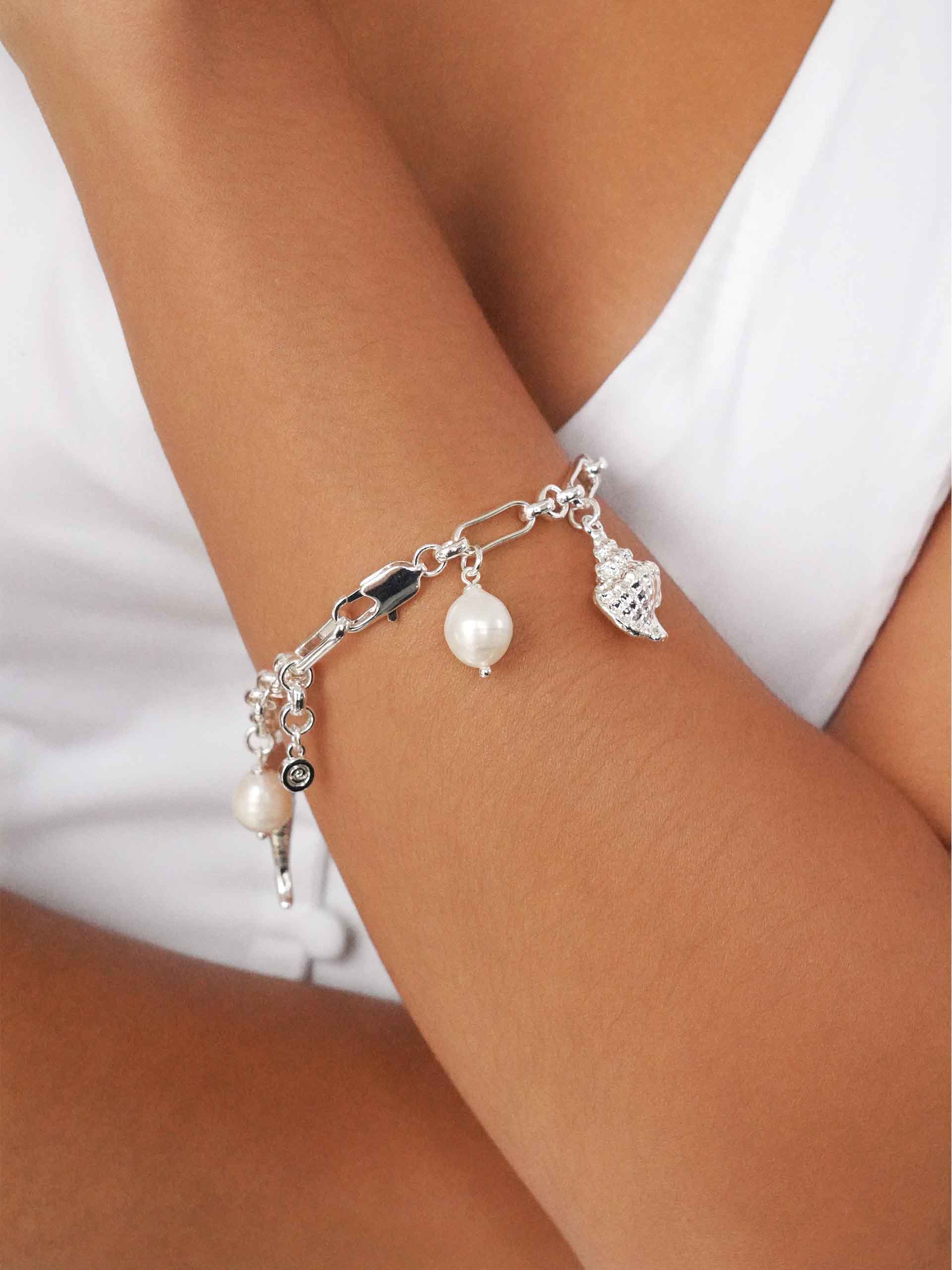 Oceanic Dreams Charm Bracelet on model 5