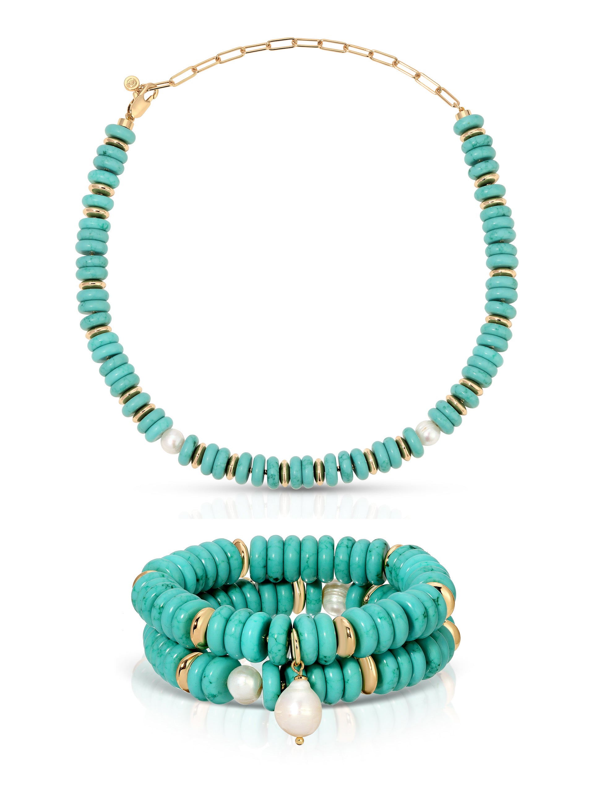 Amalfi Turquoise Bracelet & Necklace Set