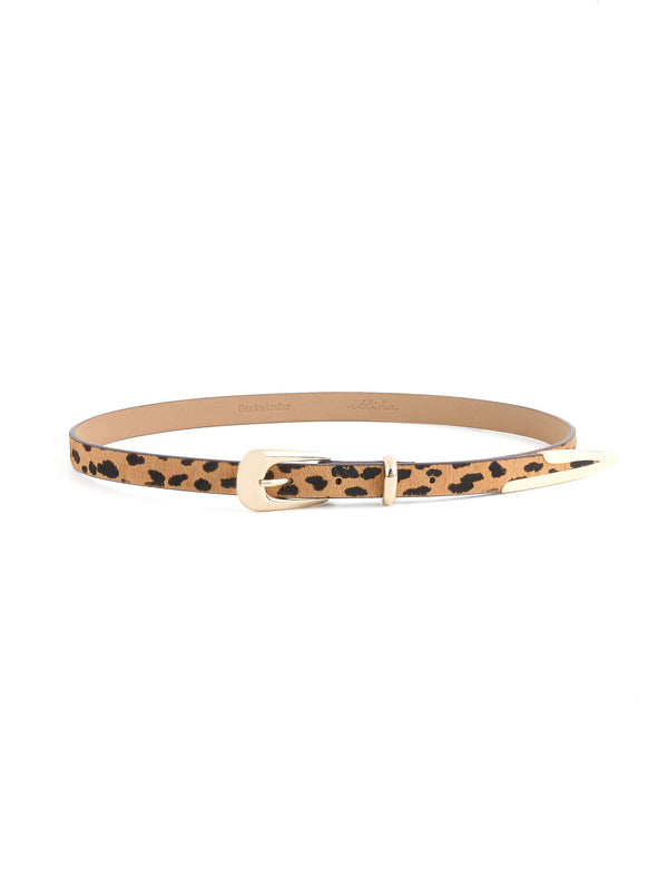 Cheetah Liquid Metal Western Belt