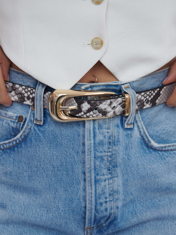 Grey Snake Signature Buckle Belt Second