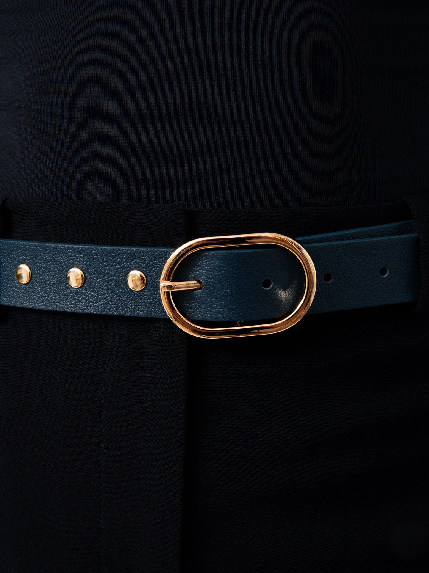 Boyfriend Stud Belt in Denim