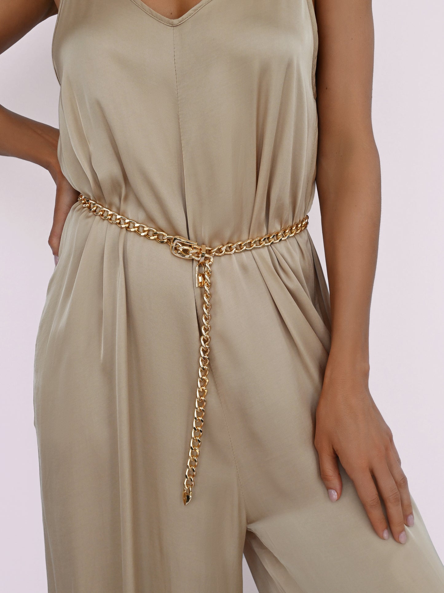 Lucky Link Waist Chain Belt Gold Tone model 2