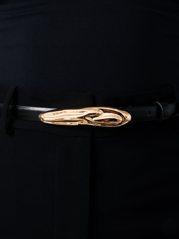 Liquid Luxe Belt in Black Second
