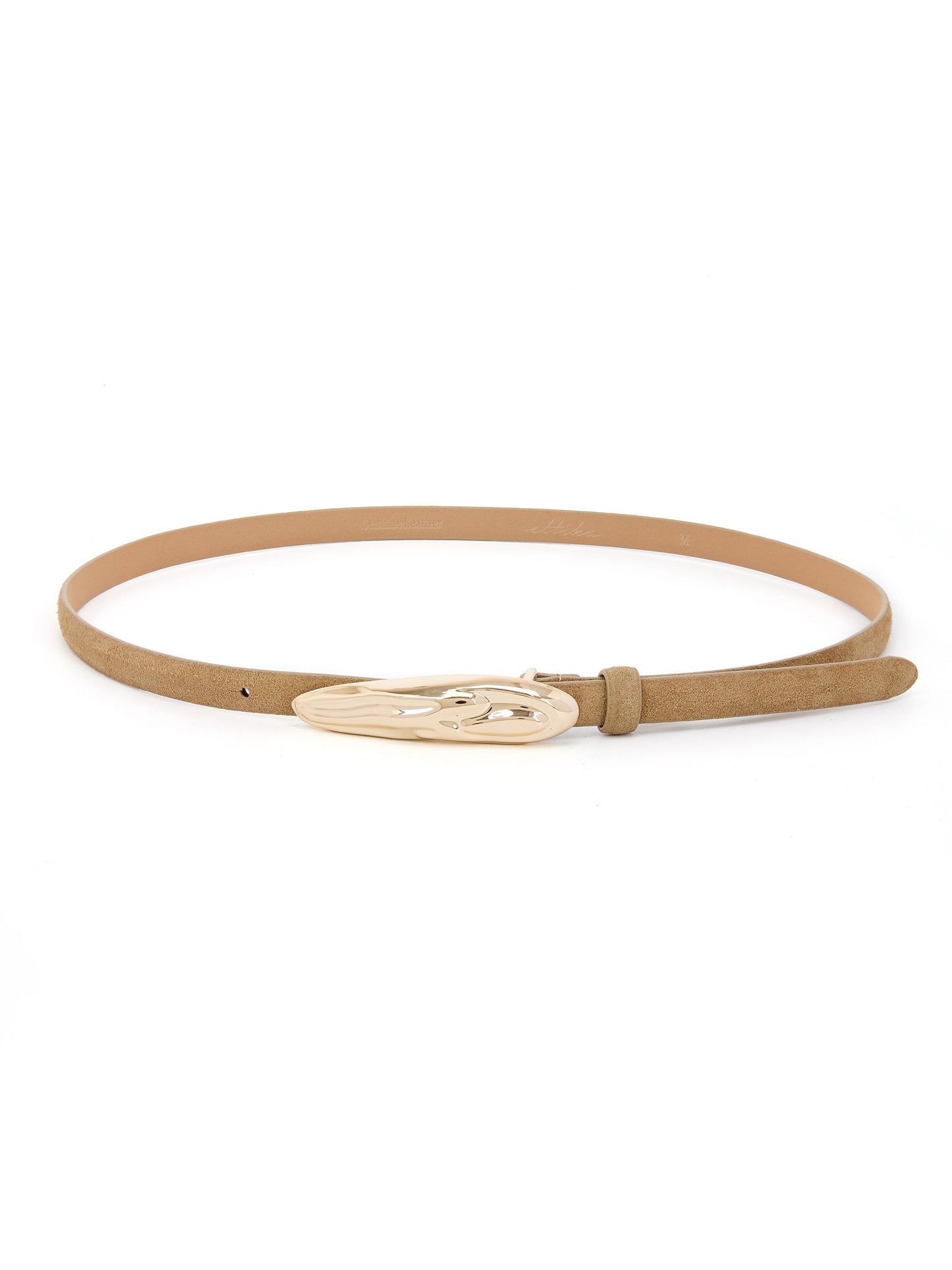 Liquid Luxe Belt in Shiitake Suede