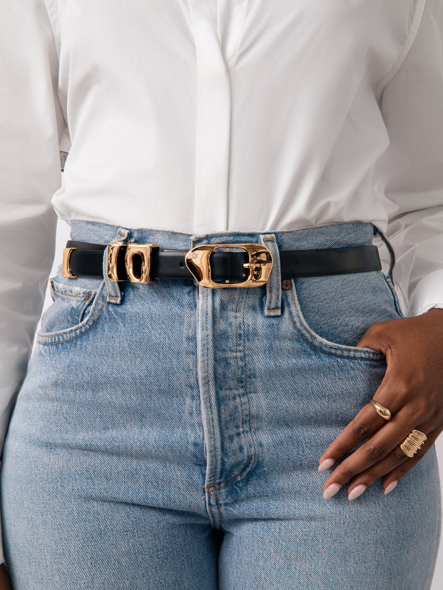 Molten Metal Belt in Black
