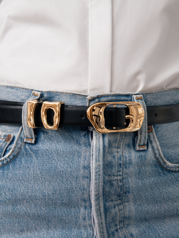 Molten Metal Belt in Black Second