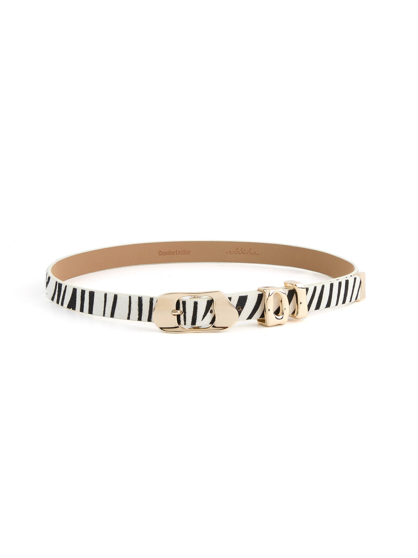 Zebra Print Molten Metal Belt