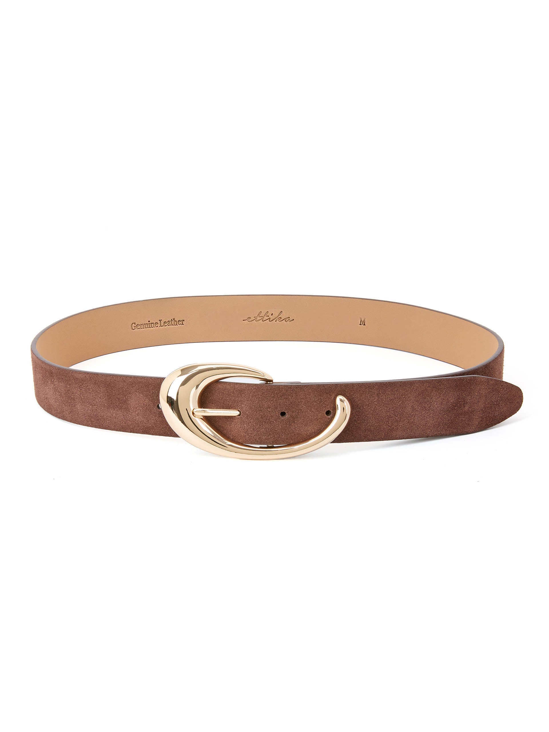 Warm Truffle Suede Belt