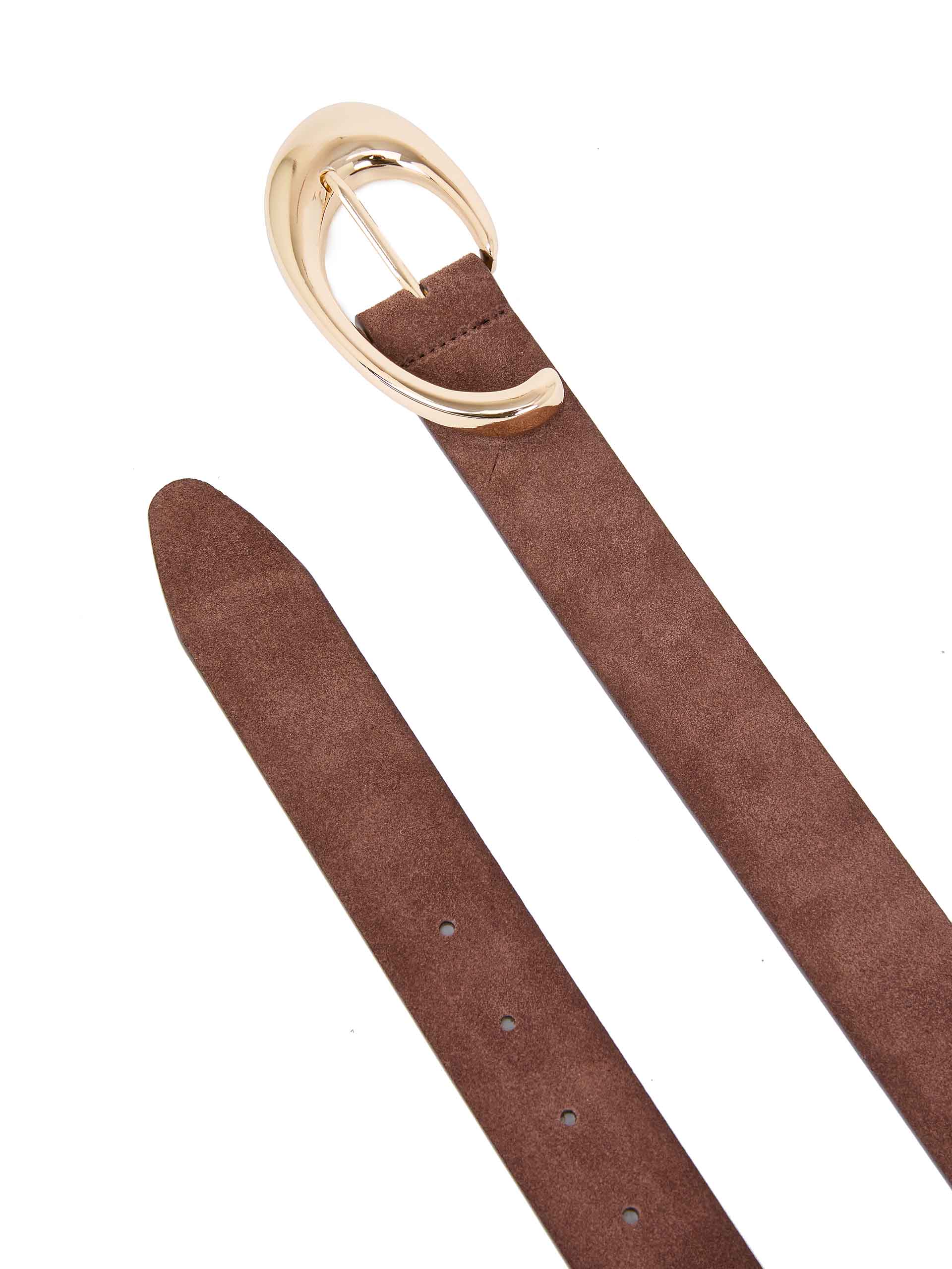 Warm Truffle Suede Belt