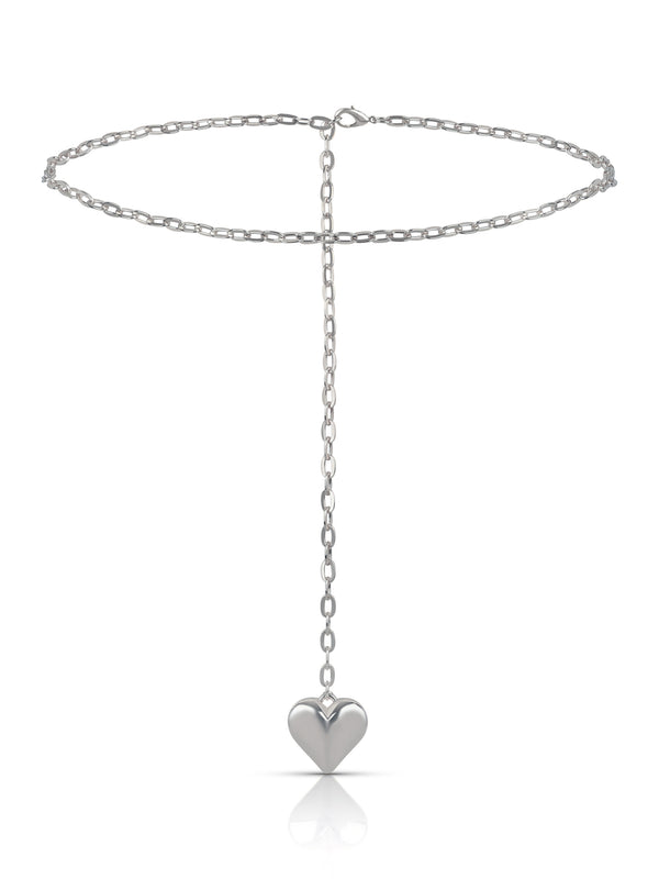 Heart Charm Chain Belt