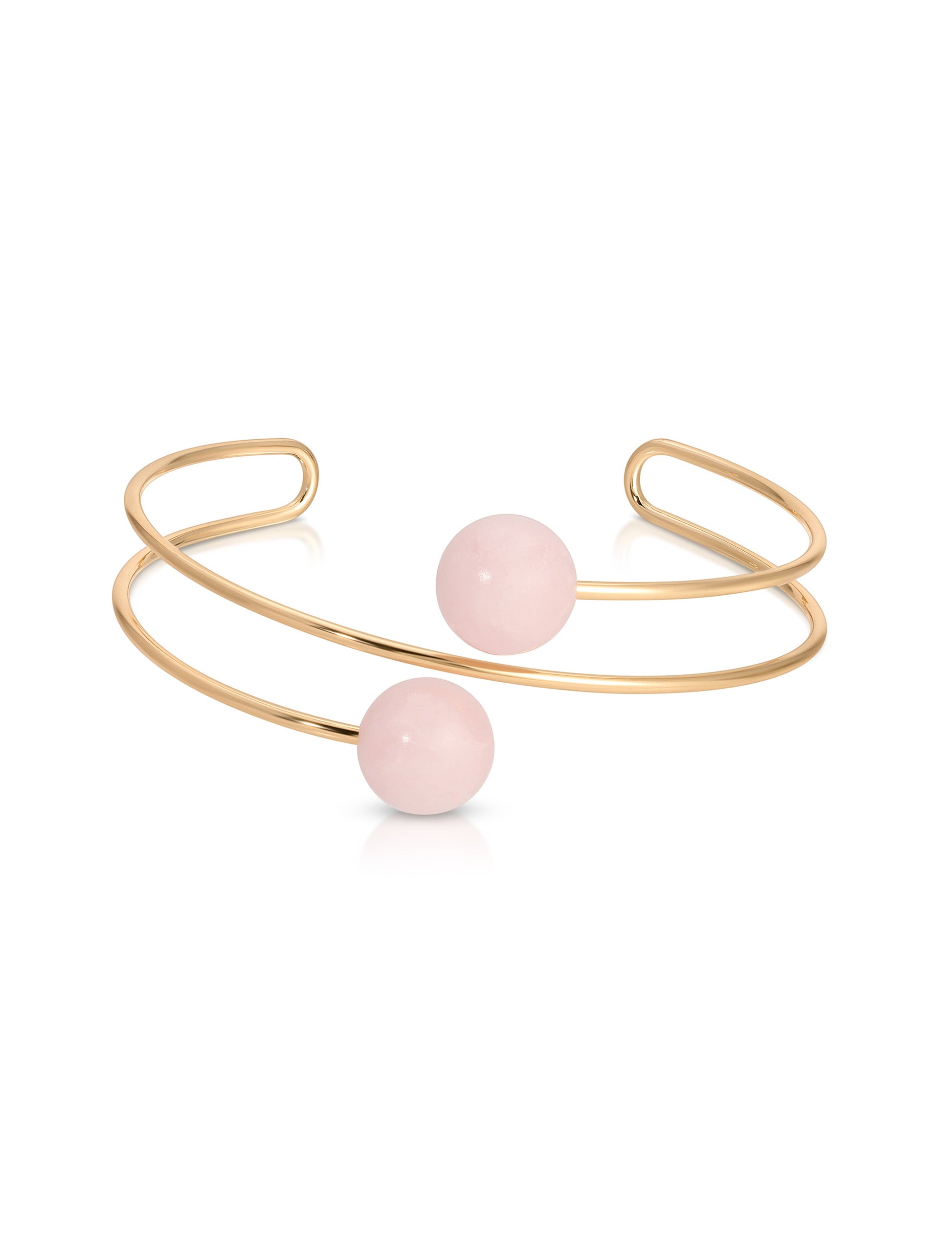 Summer Escape Rose Quartz Cuff