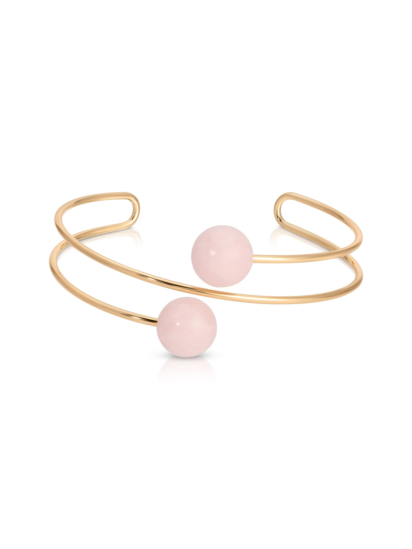 Summer Escape Rose Quartz Cuff