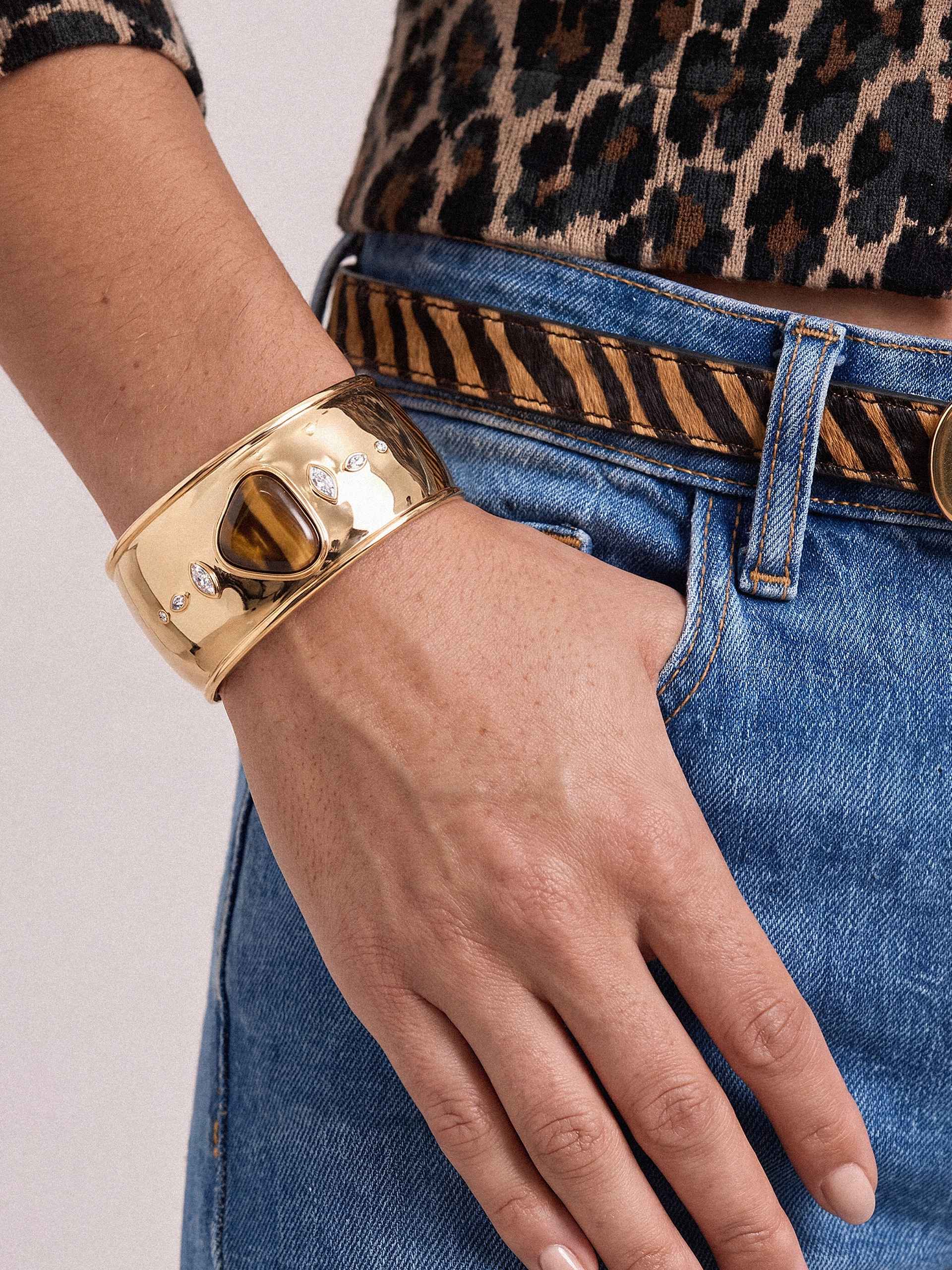 Tiger's Eye Solstice Thick Cuff