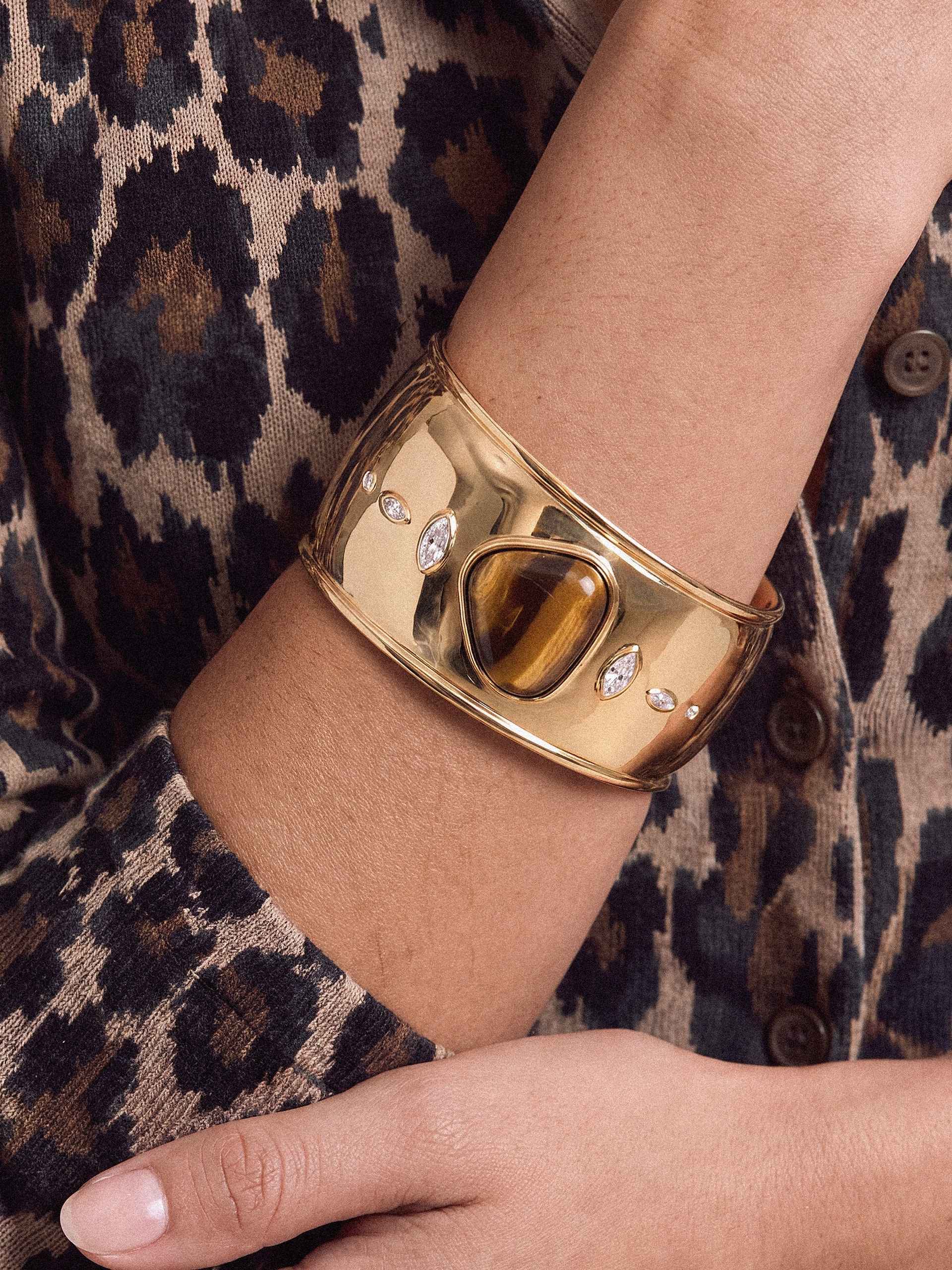 Tiger's Eye Solstice Thick Cuff