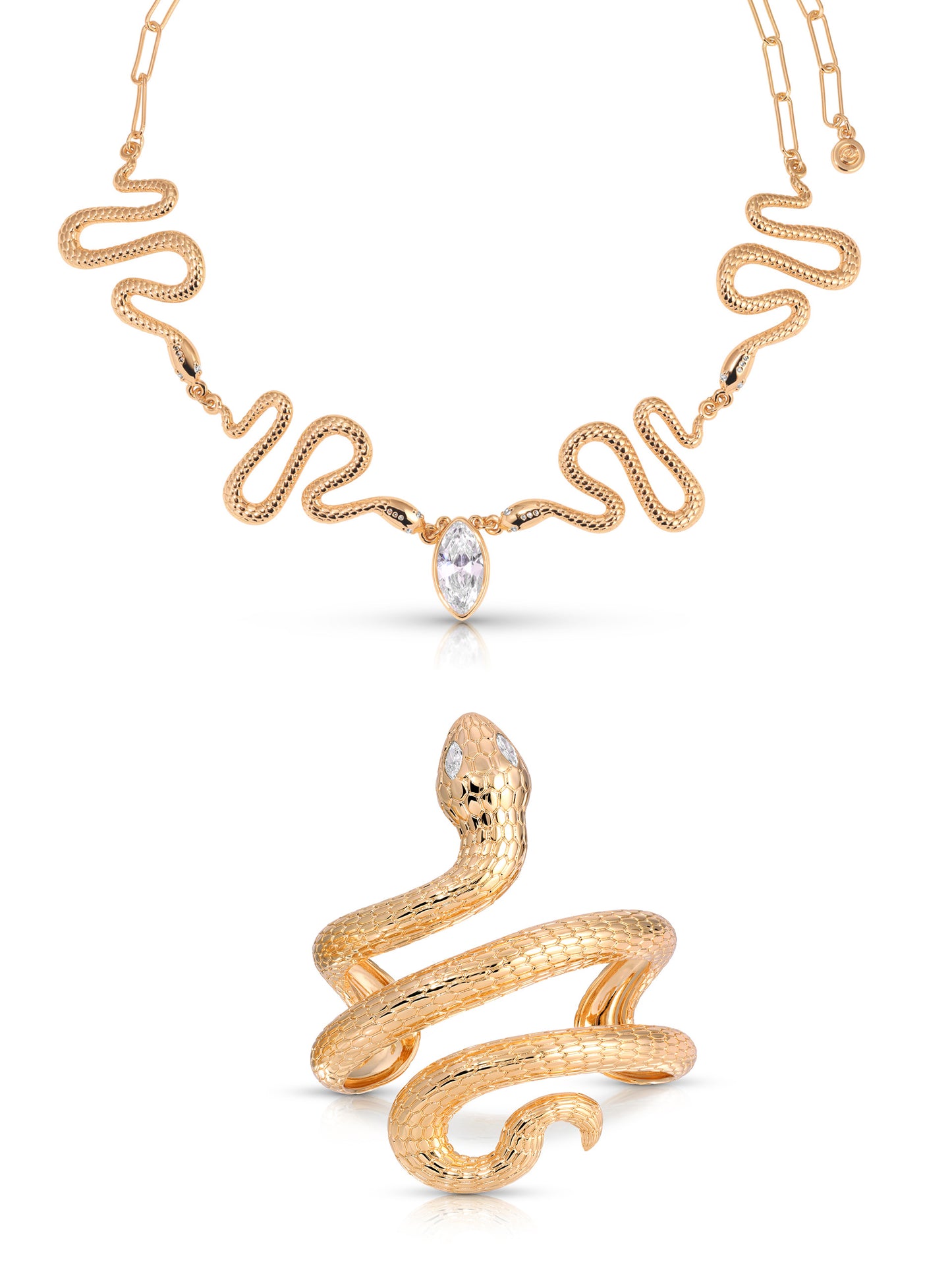 Serpentina Snake Cuff & Choker Set