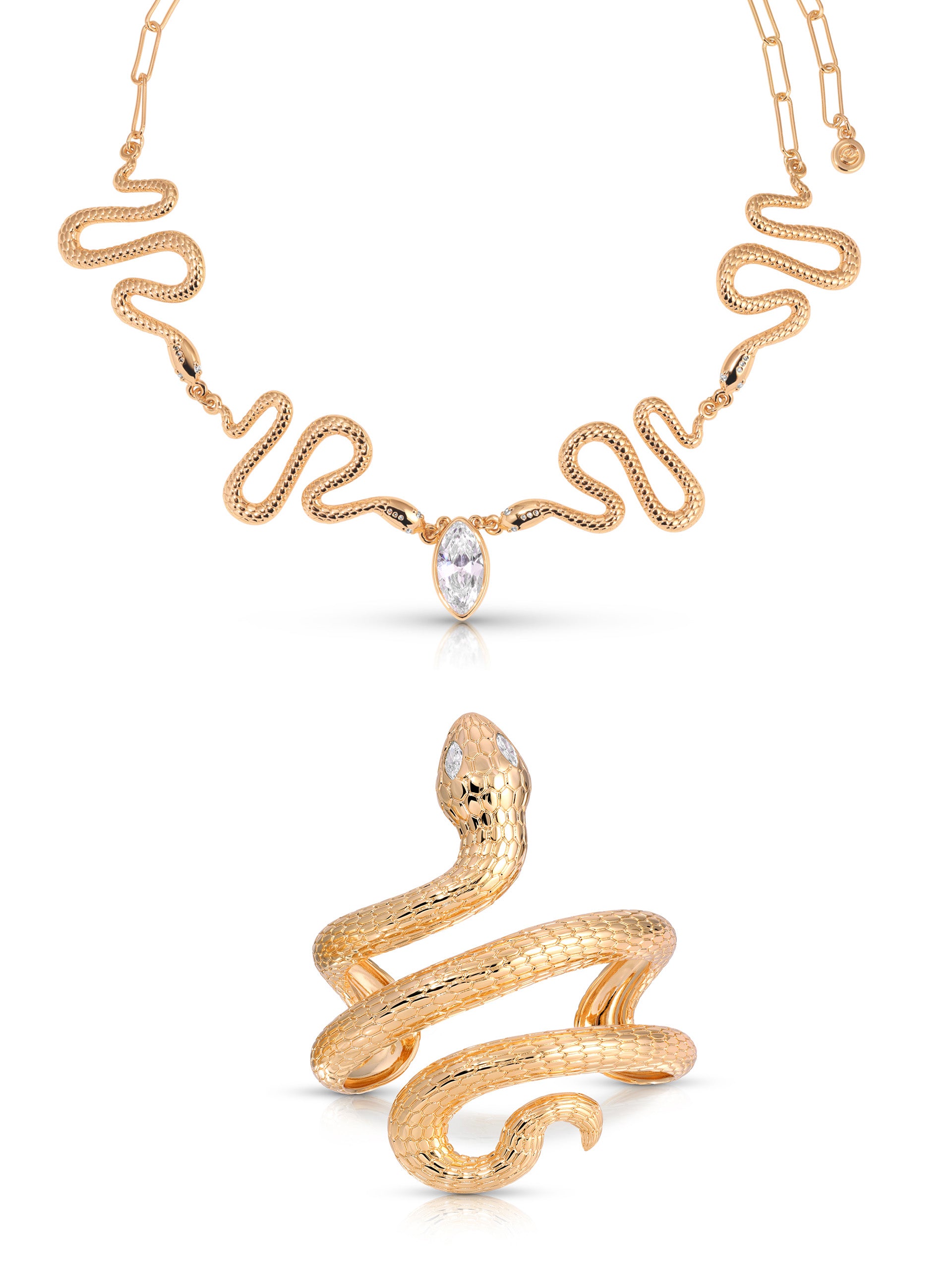 Serpentina Snake Cuff & Choker Set