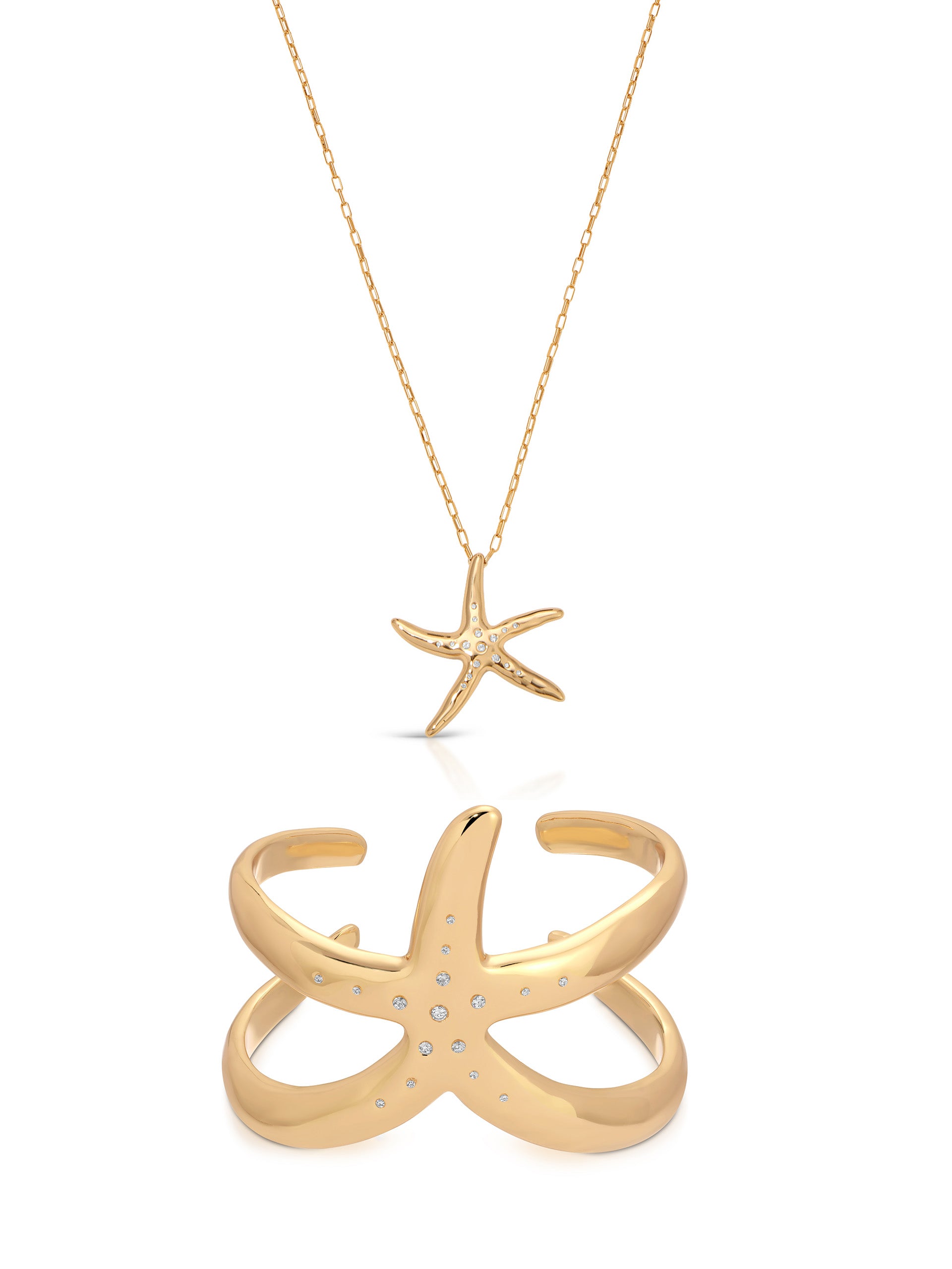 Starfish Luxe Necklace & Cuff Set
