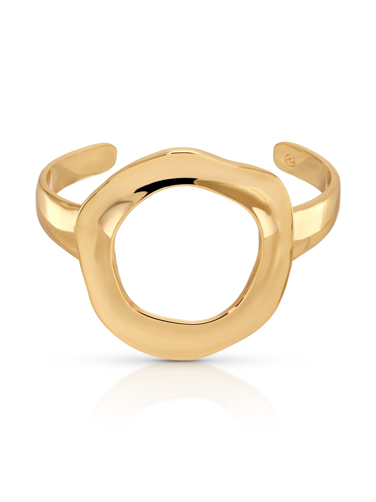 Open Circle Cuff 18k Gold Plated