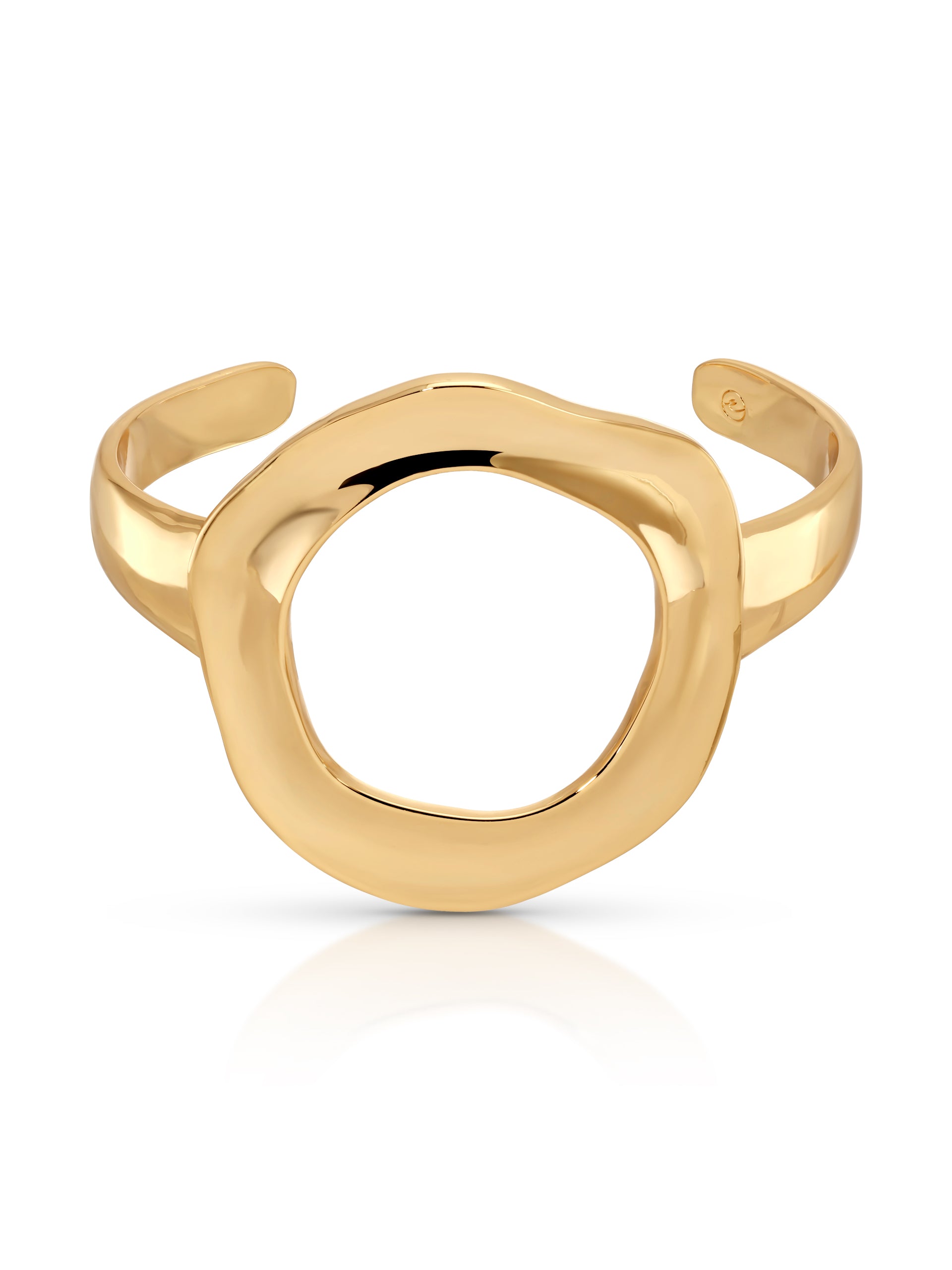 Open Circle Cuff 18k Gold Plated