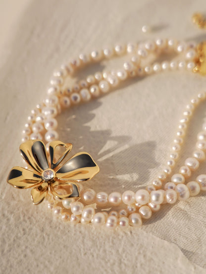 Pearl Petals Choker