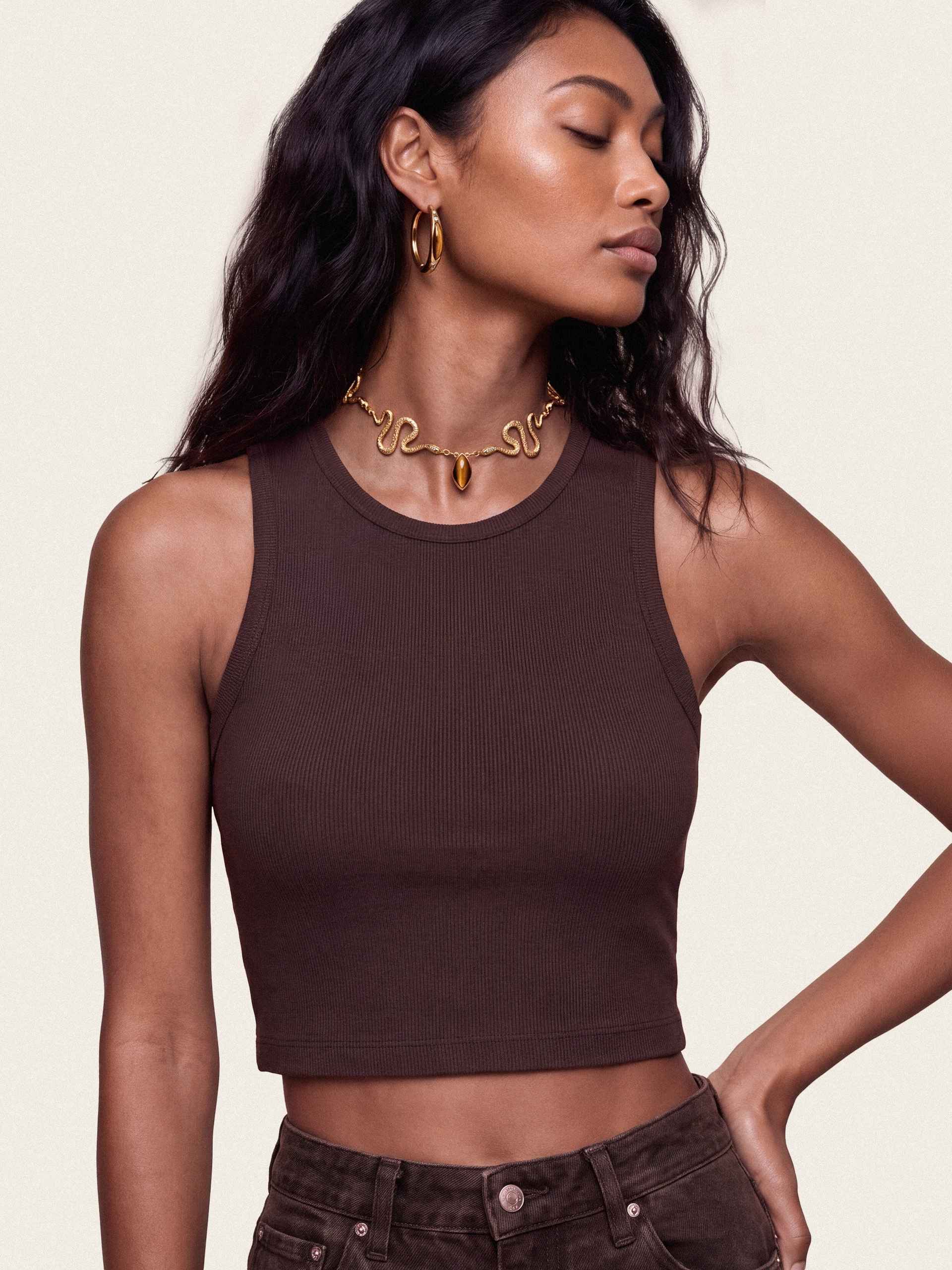 Serpentina Set in Tiger's Eye