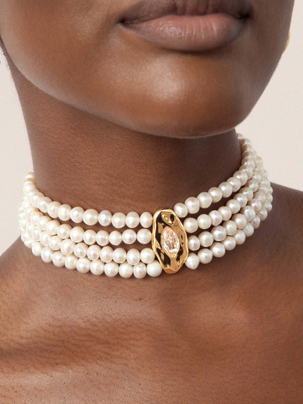 Freshwater Pearl Luxe Choker Second