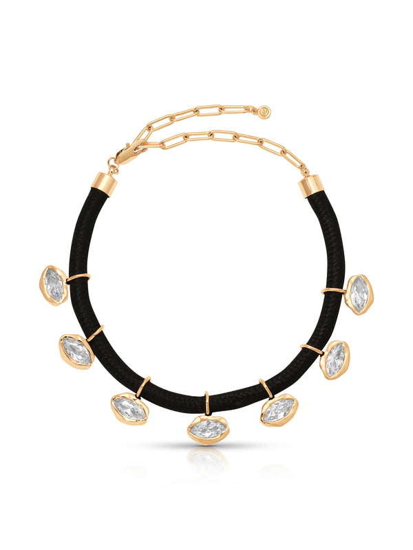 Midnight Luxe Crystal Choker