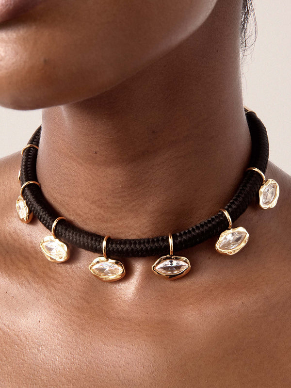 Midnight Luxe Crystal Choker Second