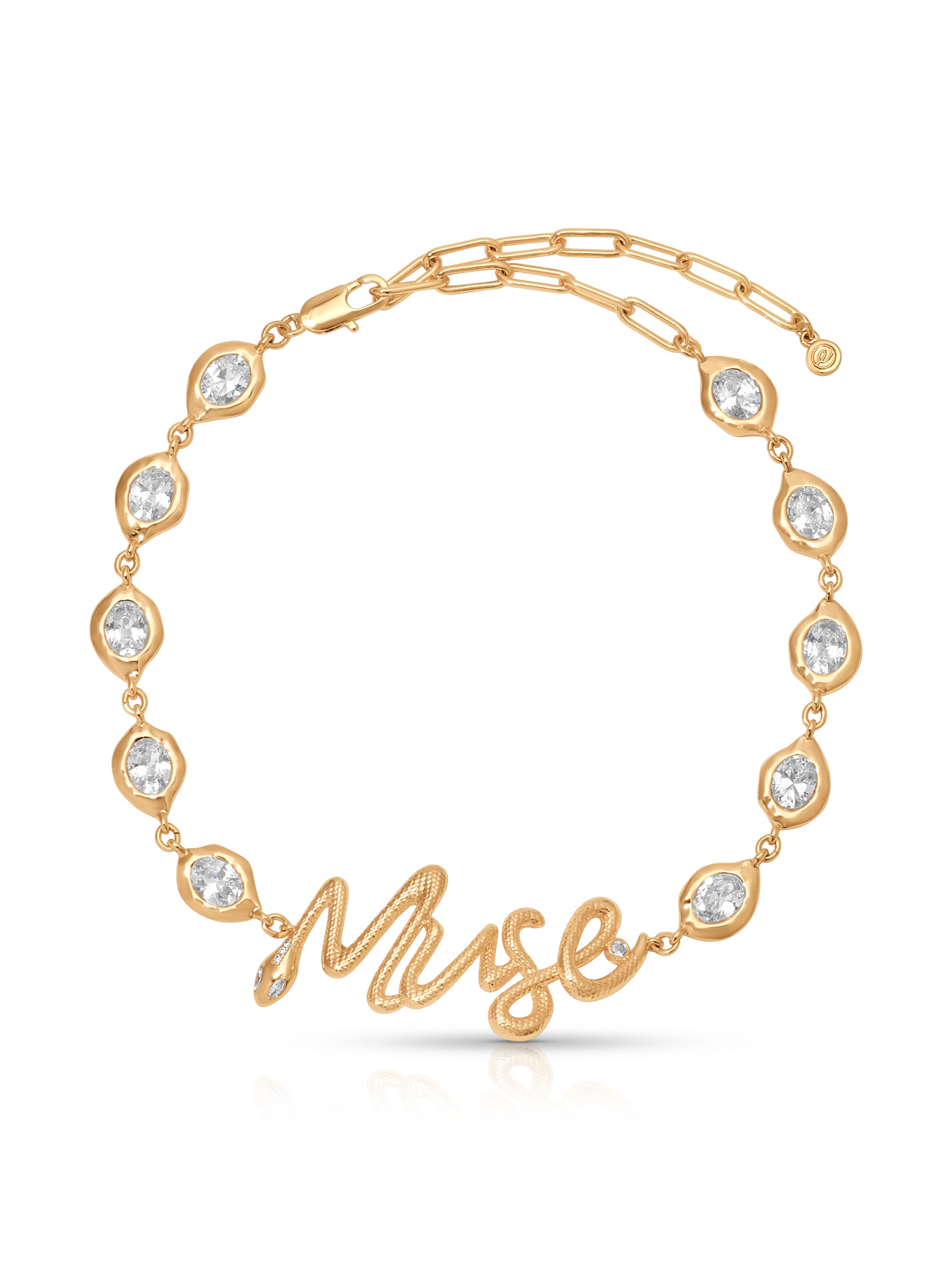 Muse Choker Clear Crystal with 18k Gold Plating