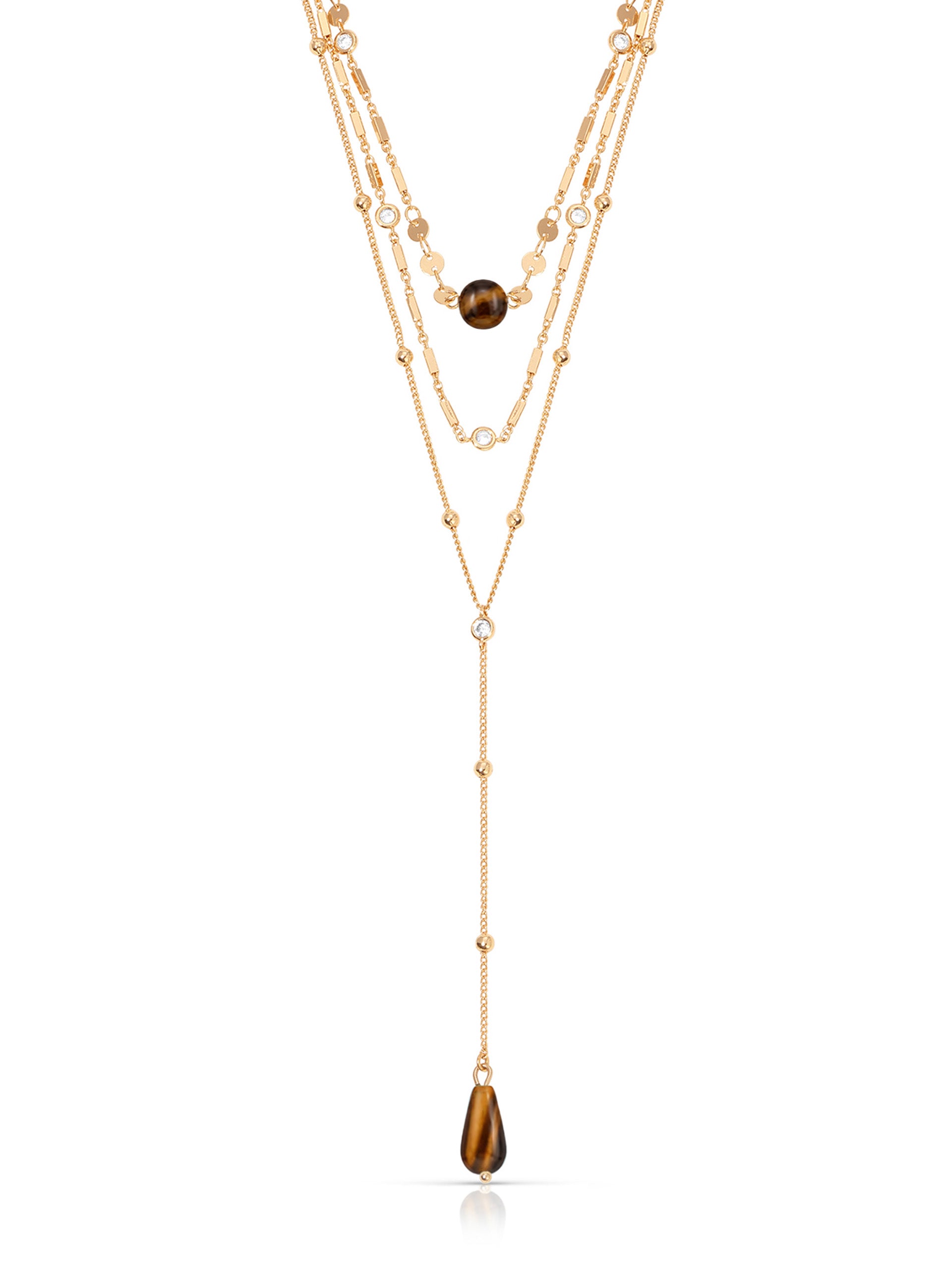Forever Falling Tiger's Eye Lariat