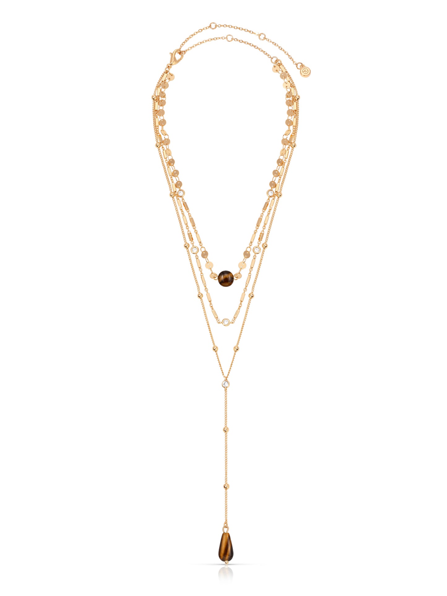Forever Falling Tiger's Eye Lariat