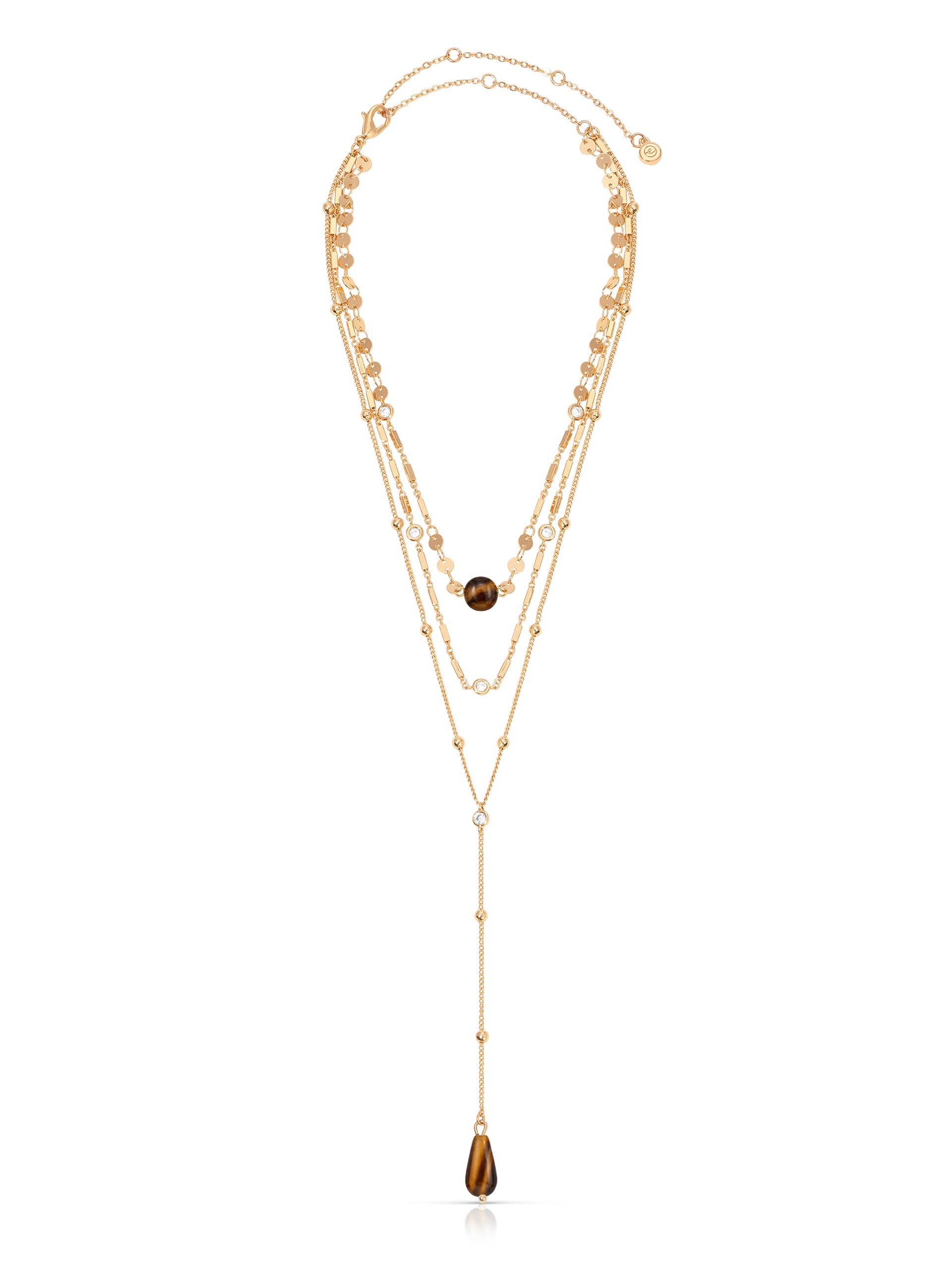 Forever Falling Tiger's Eye Lariat