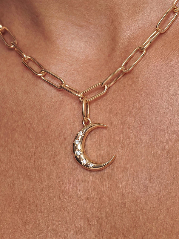 Crescent Moon Charm Second