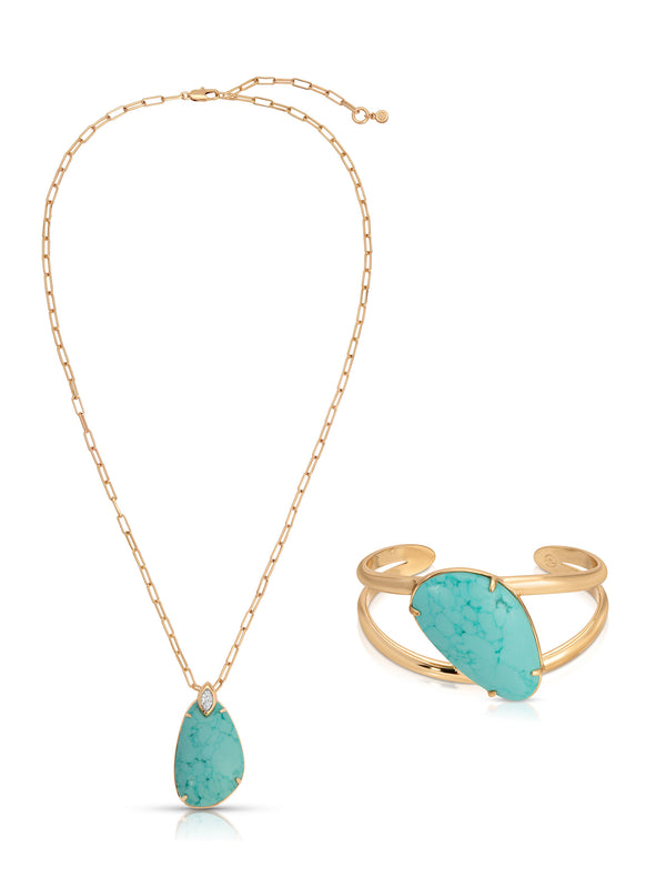 Desert Tide Set - Pendant Necklace & Cuff