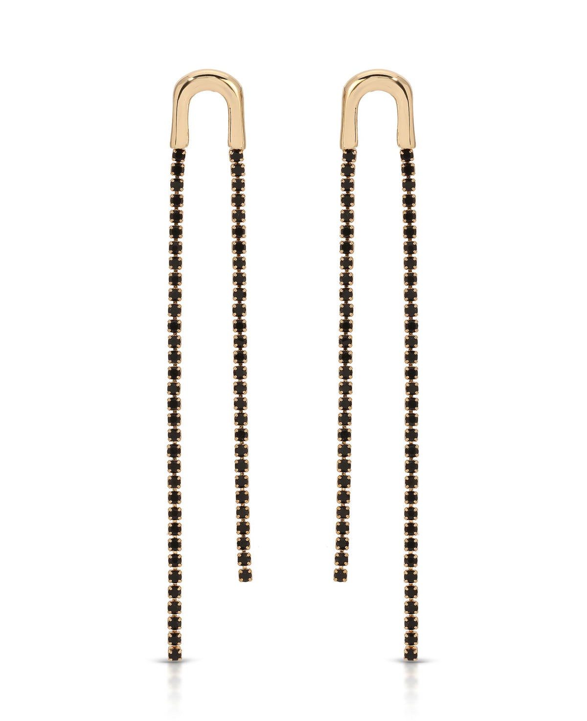 Black Crystal with 18k Gold Plating 2