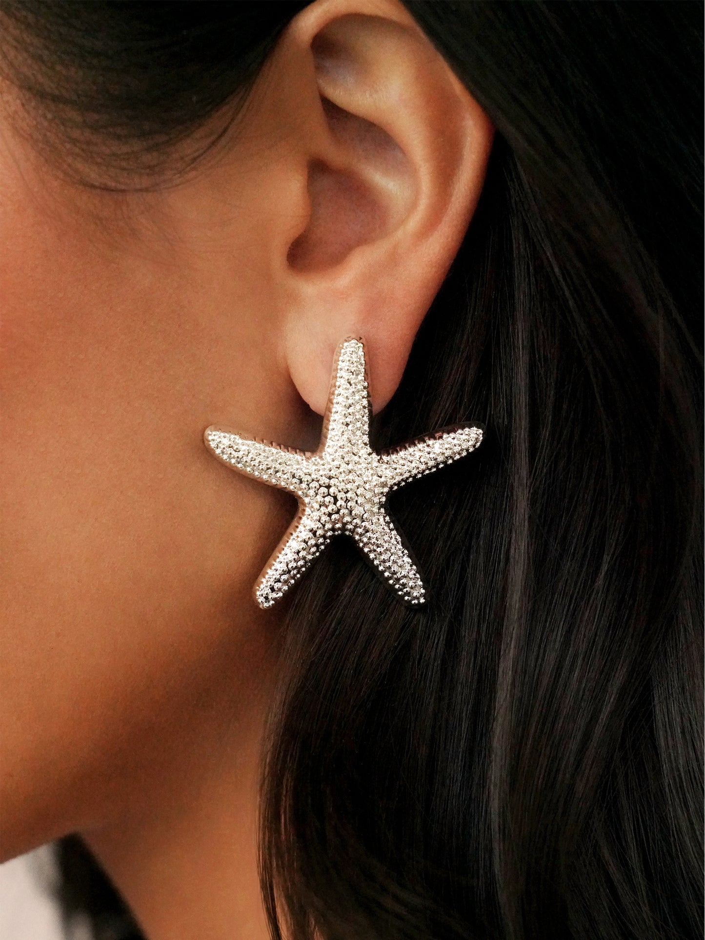 Statement Starfish Stud Earrings